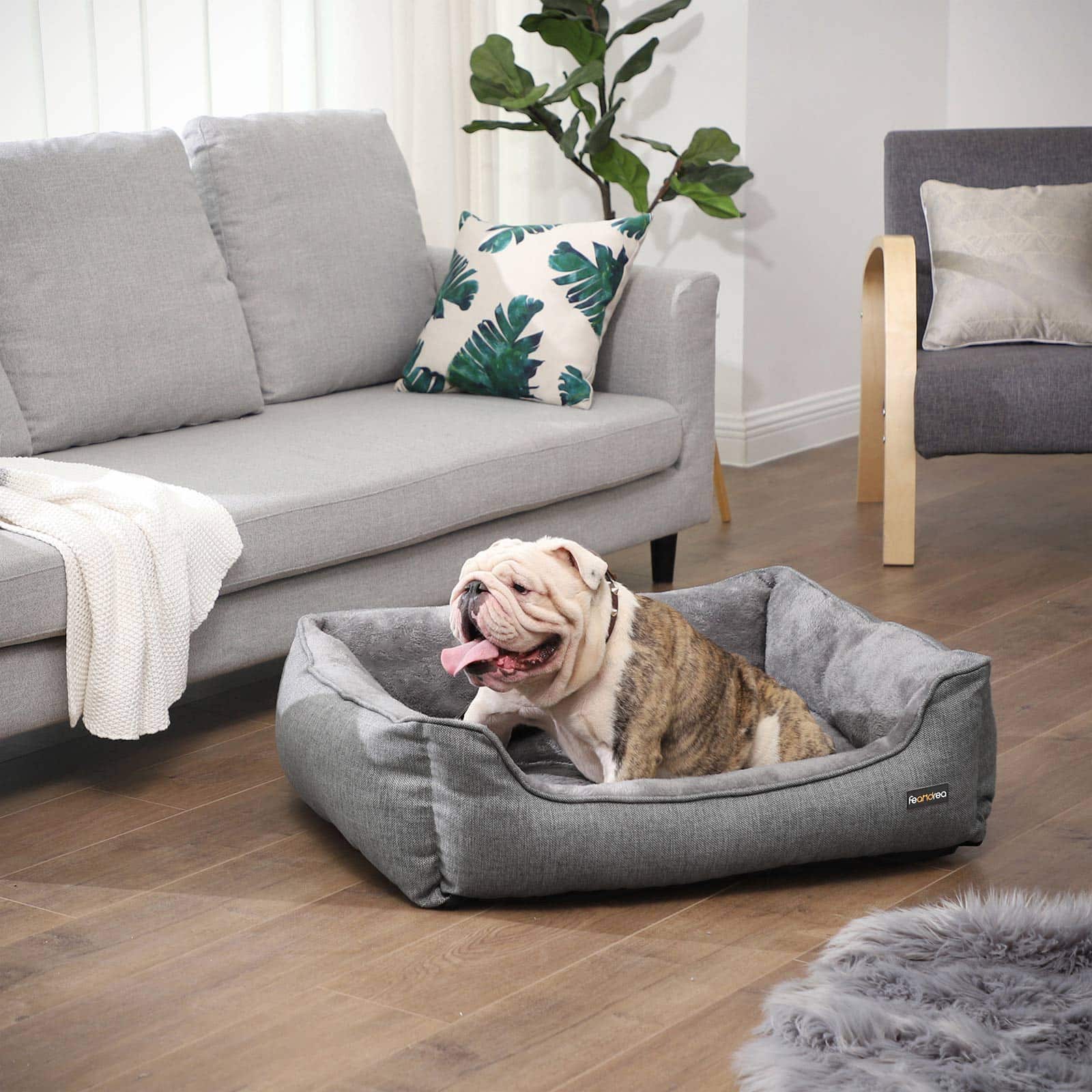 Waschbares Hundebett 90 cm Grau-PGW11GG Waschbares Hundebett 90 cm Grau-PGW11GG