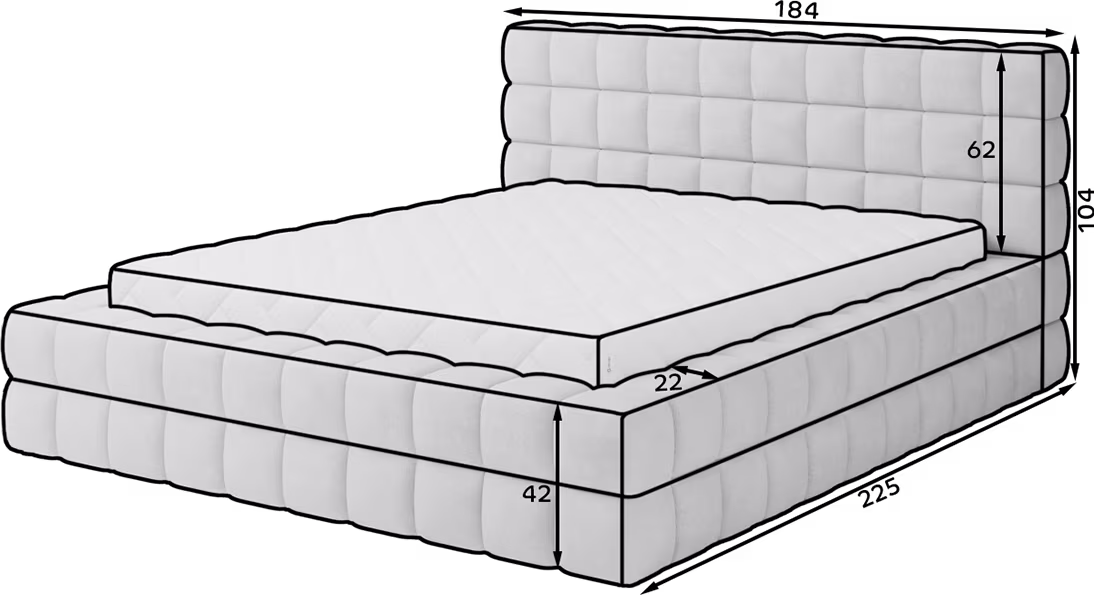 Detroit Polsterbett 140/160/180 x200 cm mit Stauraum und Metallrahmen Detroit Polsterbett 140/160/180 x200 cm mit Stauraum und Metallrahmen