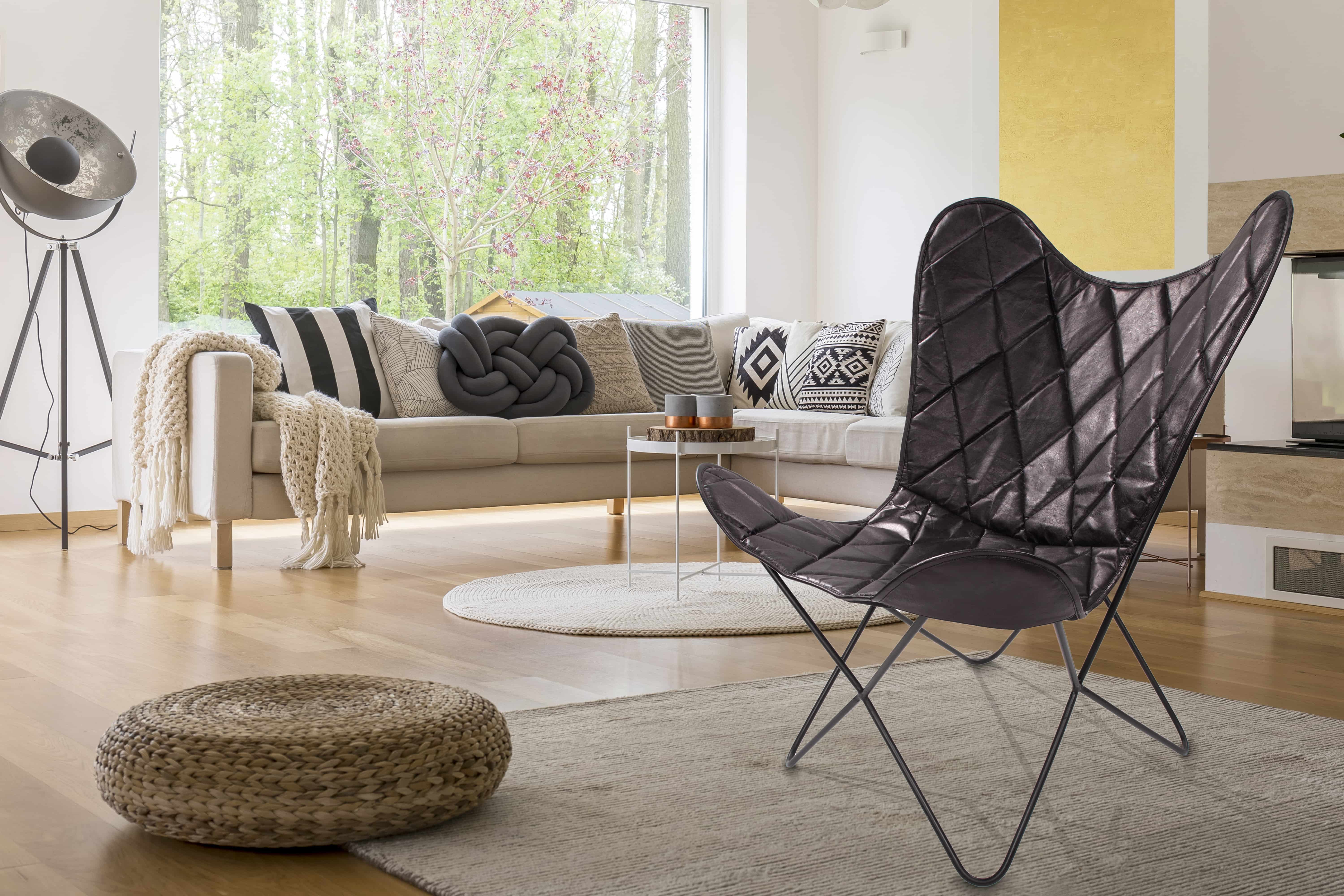 Schmetterling‑Stuhl Pablo 330 – Leder Schwarz 71×78×89 cm Schmetterling‑Stuhl Pablo 330 – Leder Schwarz 71×78×89 cm