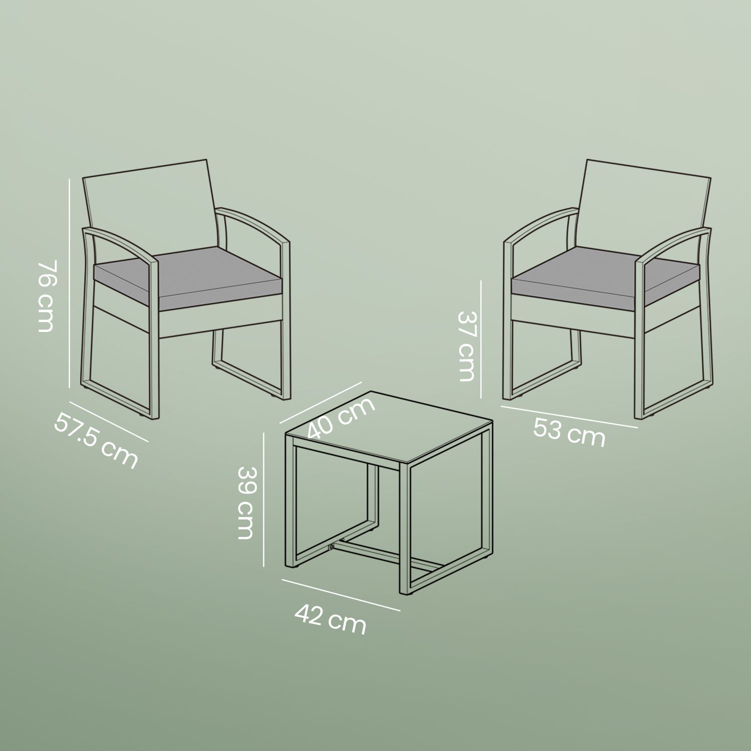 Gartenmöbel-Set, aus PE-Polyrattan, Balkonmöbel Gartenmöbel-Set, aus PE-Polyrattan, Balkonmöbel
