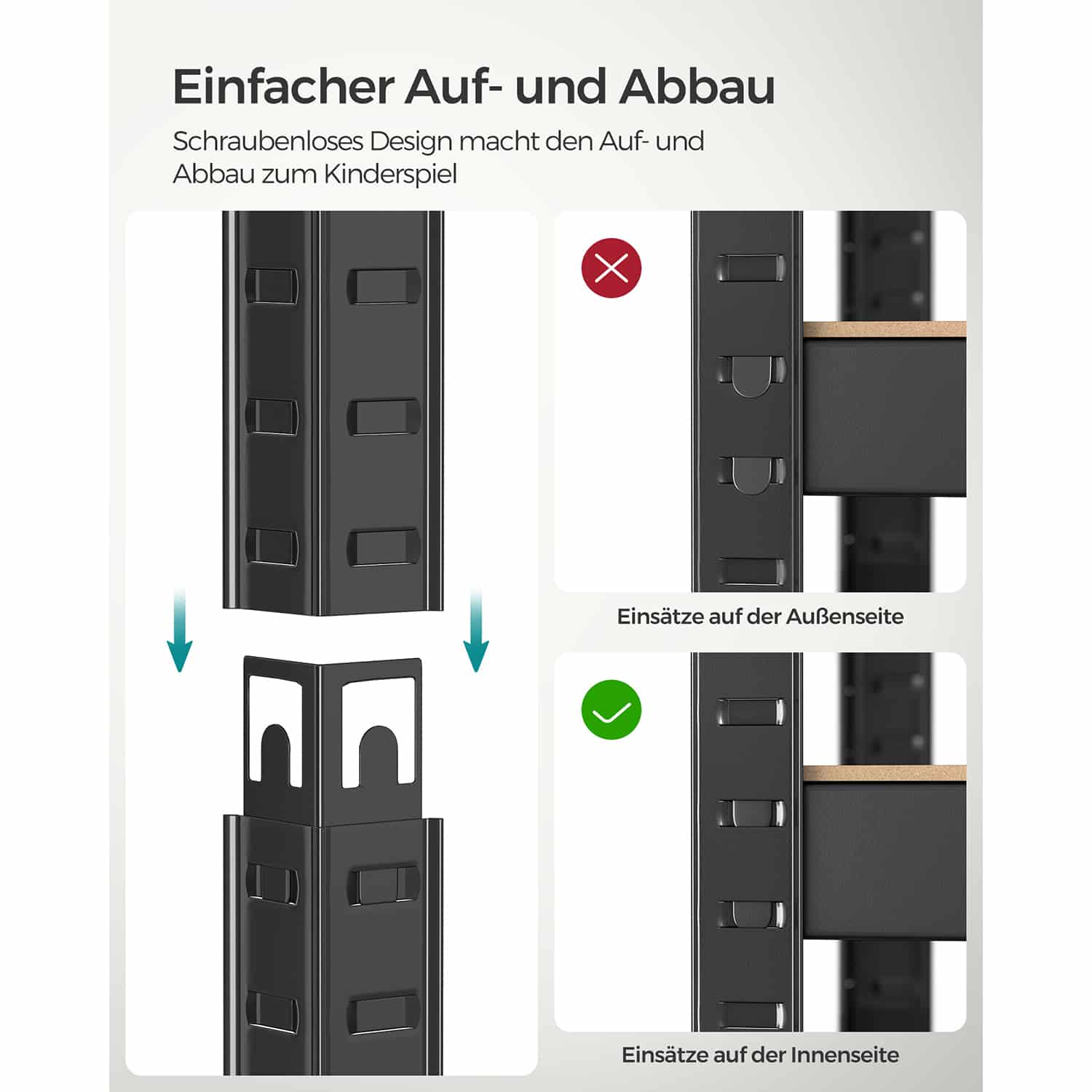 Schwertlastregal schwarz Schwertlastregal schwarz