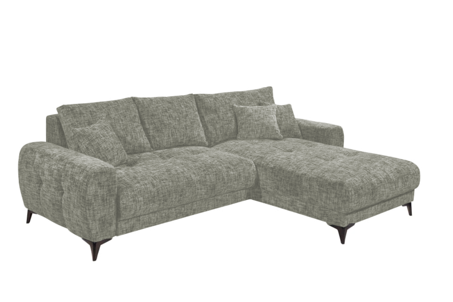 Ecksofa Belluno Schlaffunktion und Bettkasten – Ed Exciting Design, Mikrofaser & Nosagfederung, flexibel montierbar