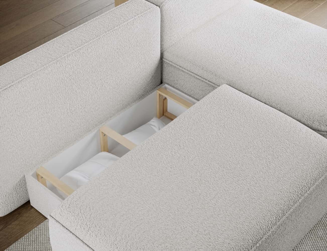 Ecksofa Livosa mit Schlaffunktion & Bettkasten | Eltap | Royal