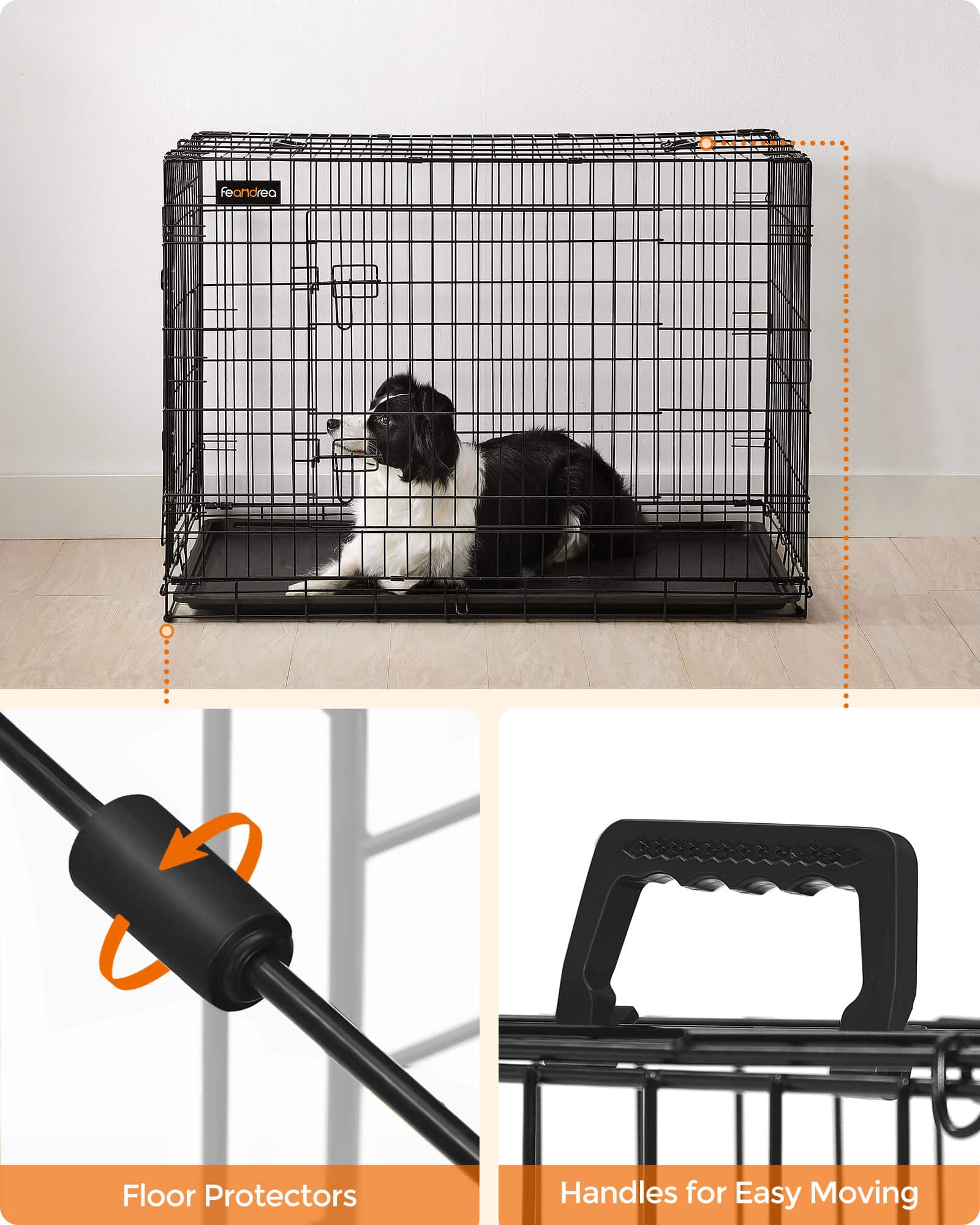 Hundekäfig XL mit 2 Türen-B34PPD42H Hundekäfig XL mit 2 Türen-B34PPD42H