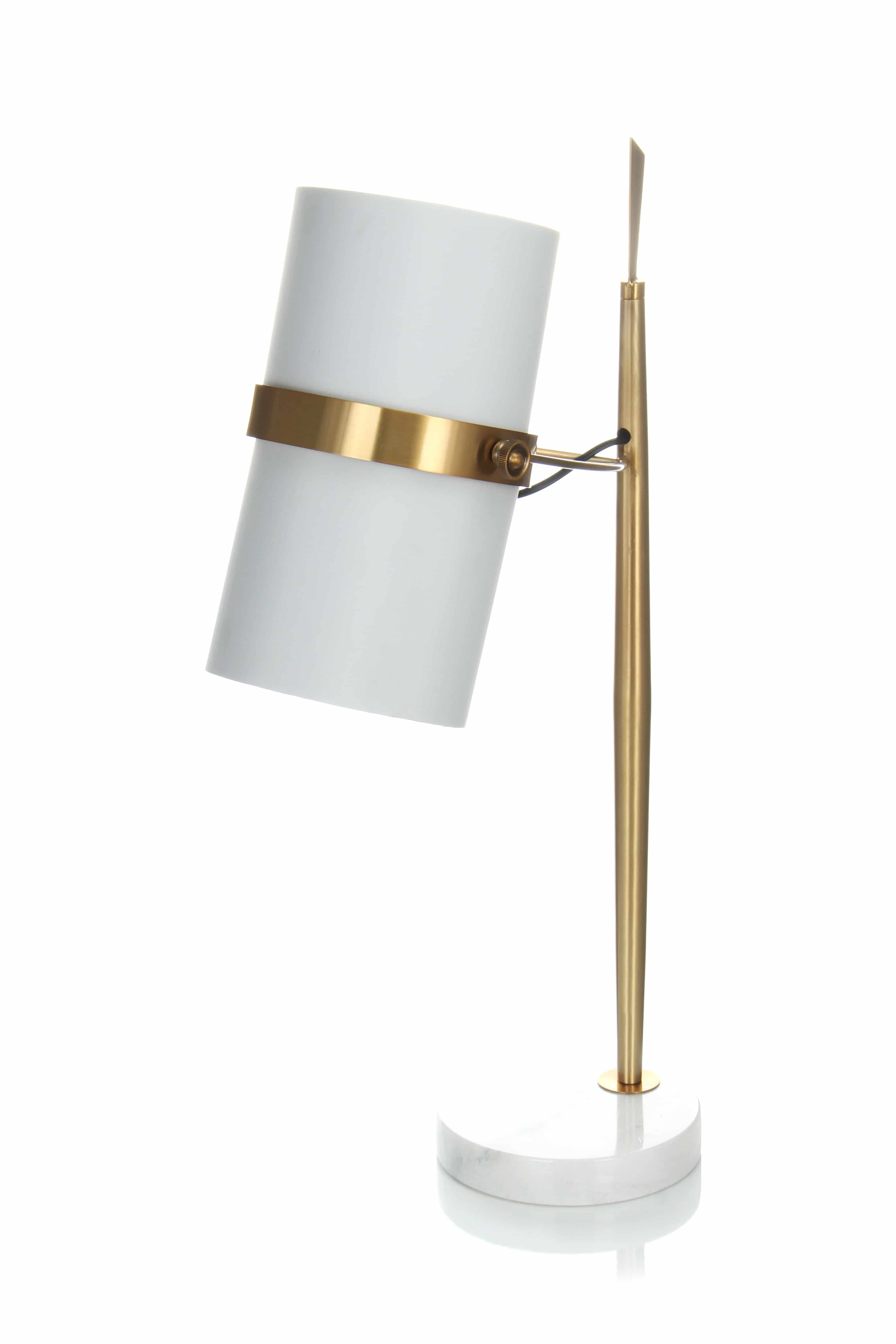 Tischlampe Novum 210 Weiß / Gold Tischlampe Novum 210 Weiß / Gold