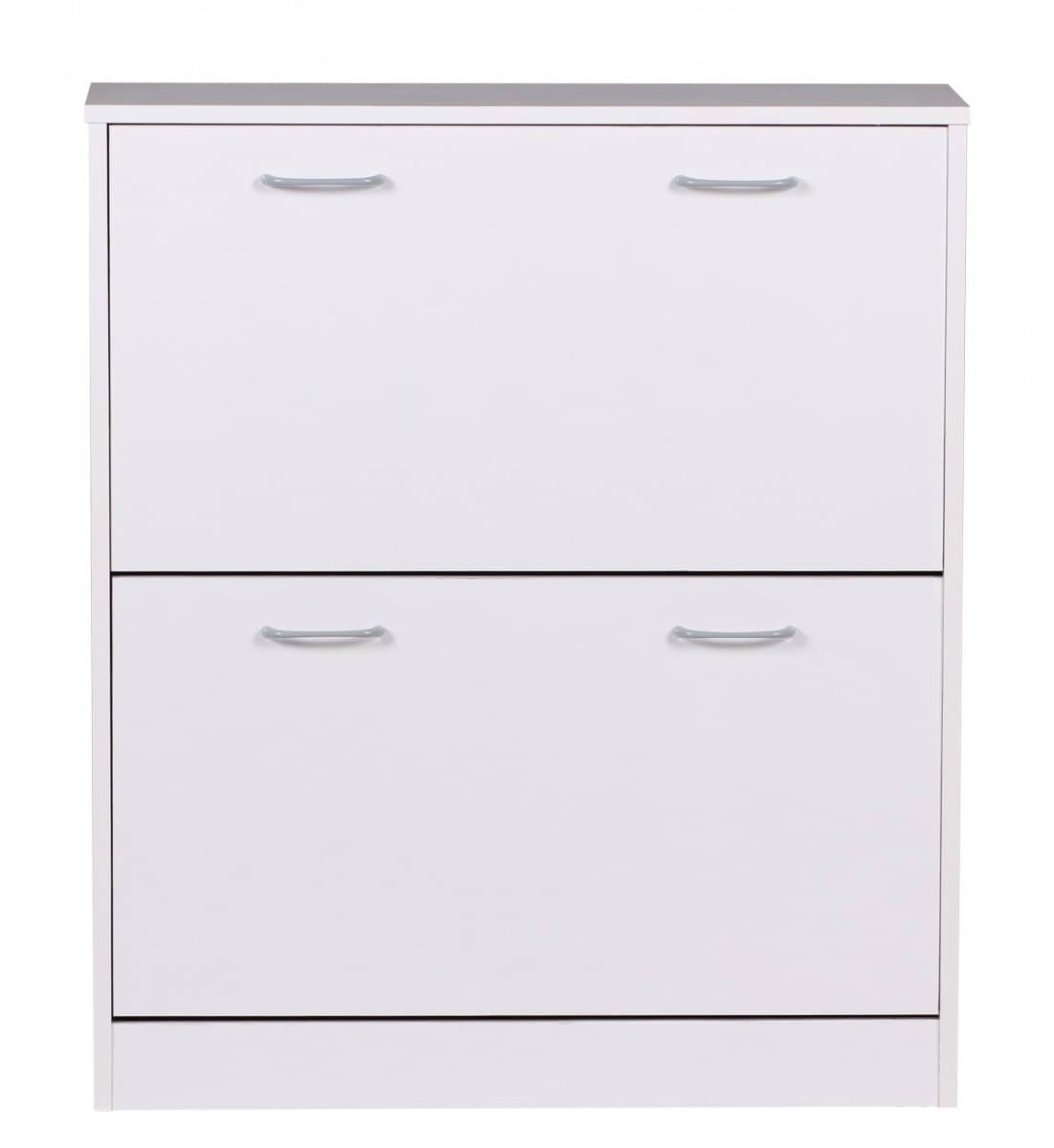 Schuhkipper KIEL Weiß matt 2 Fächer 75 x 87 x 24 cm Schuhkipper KIEL Weiß matt 2 Fächer 75 x 87 x 24 cm