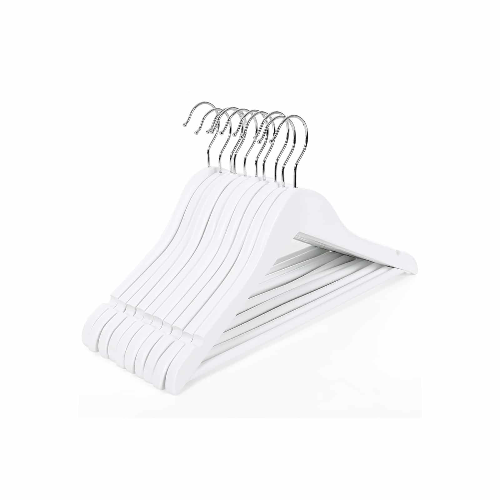 Kinderbügel Ahornholz 20 Stück Weiß-B34CRW06W-20 Kinderbügel Ahornholz 20 Stück Weiß-B34CRW06W-20