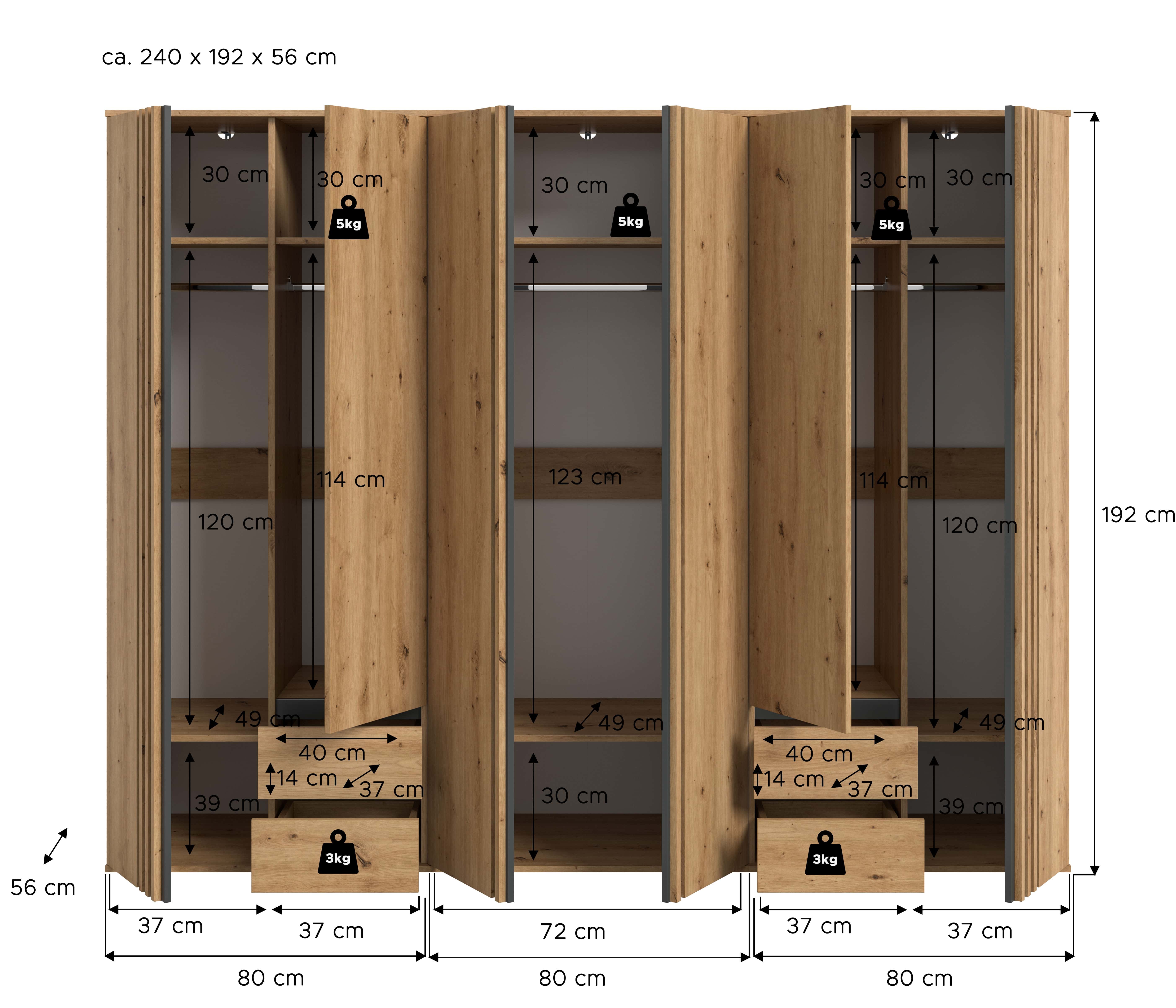 Tofta Kleiderschrankkombination