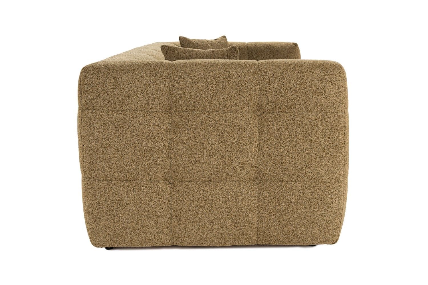 Sofa Cady 2-Sitzer Khaki – Mikrofaser Flock Sofa Cady 2-Sitzer Khaki – Mikrofaser Flock