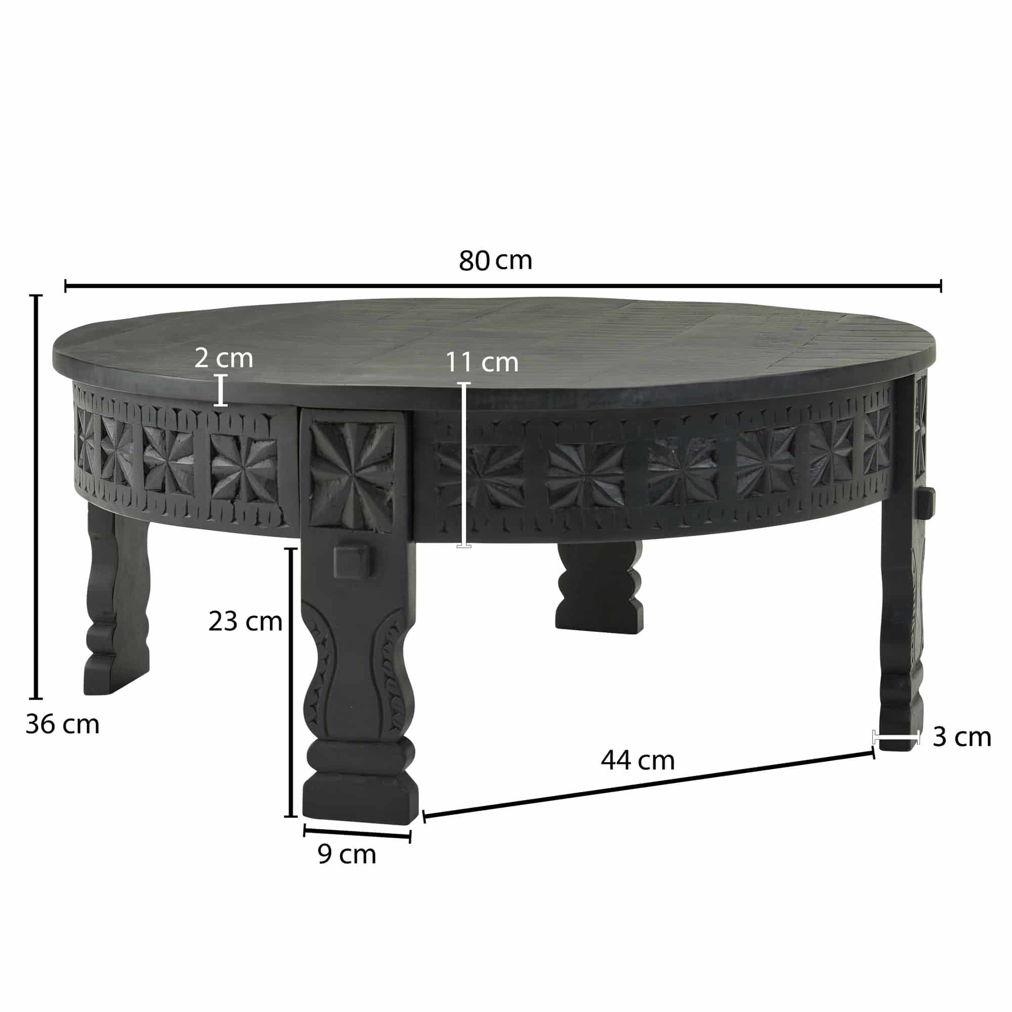 59394-Wohnling-Couchtisch-Mango-80x80x36-cm-WL6-350-WL6-350_4wa34q6hA7Oq9i Design Couchtisch 80x36x80 cm Mango Massivholz Sofatisch Rund Schwarz