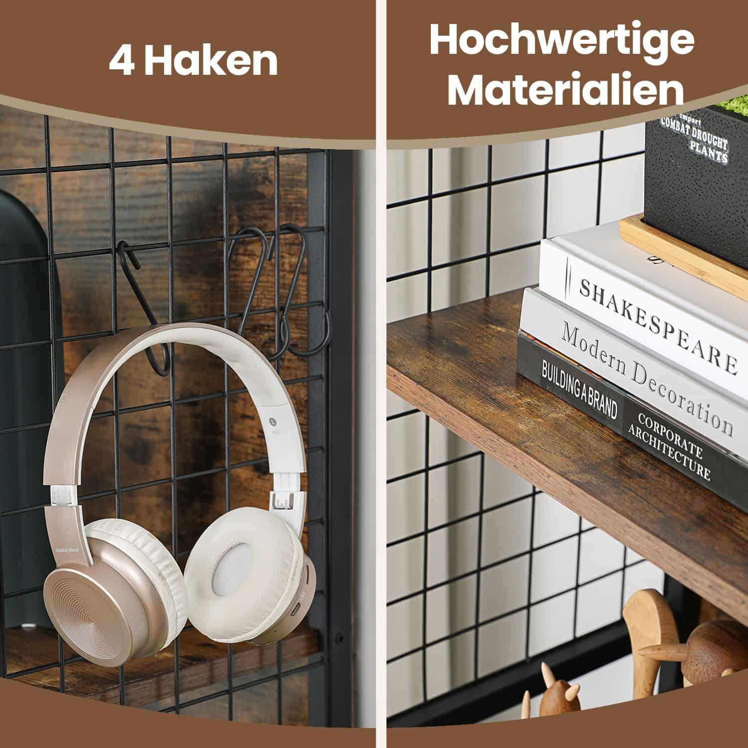 Standregal mit 4 Ablagen