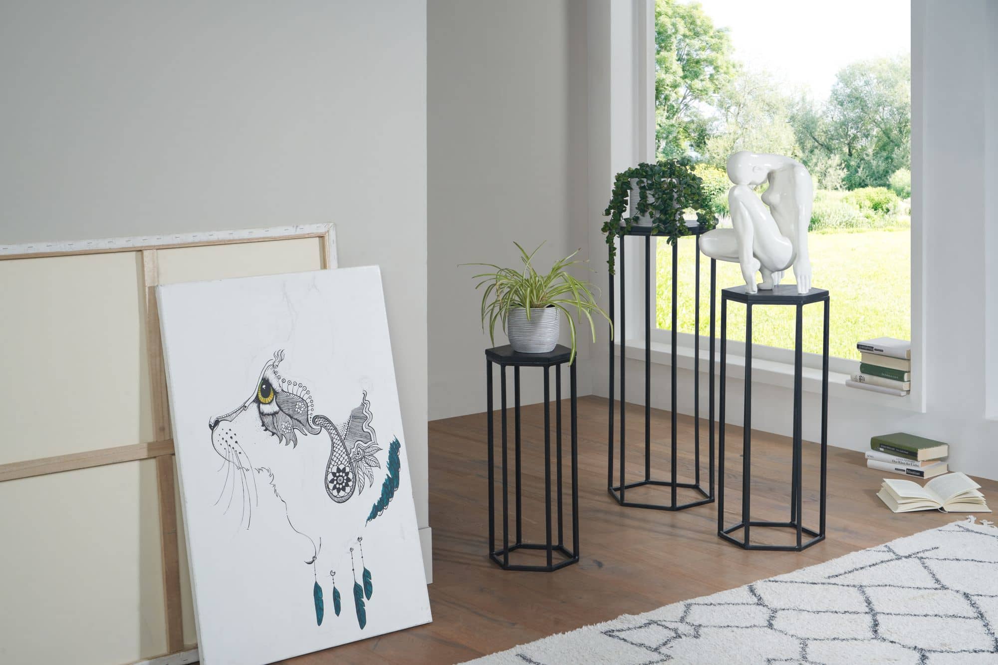 75583-Wohnling-Beistelltisch-3er-Set-Mango-wood-Black-Finish-WL6-727-WL6-727_4 Beistelltisch 3er Set Sheesham Black Finish