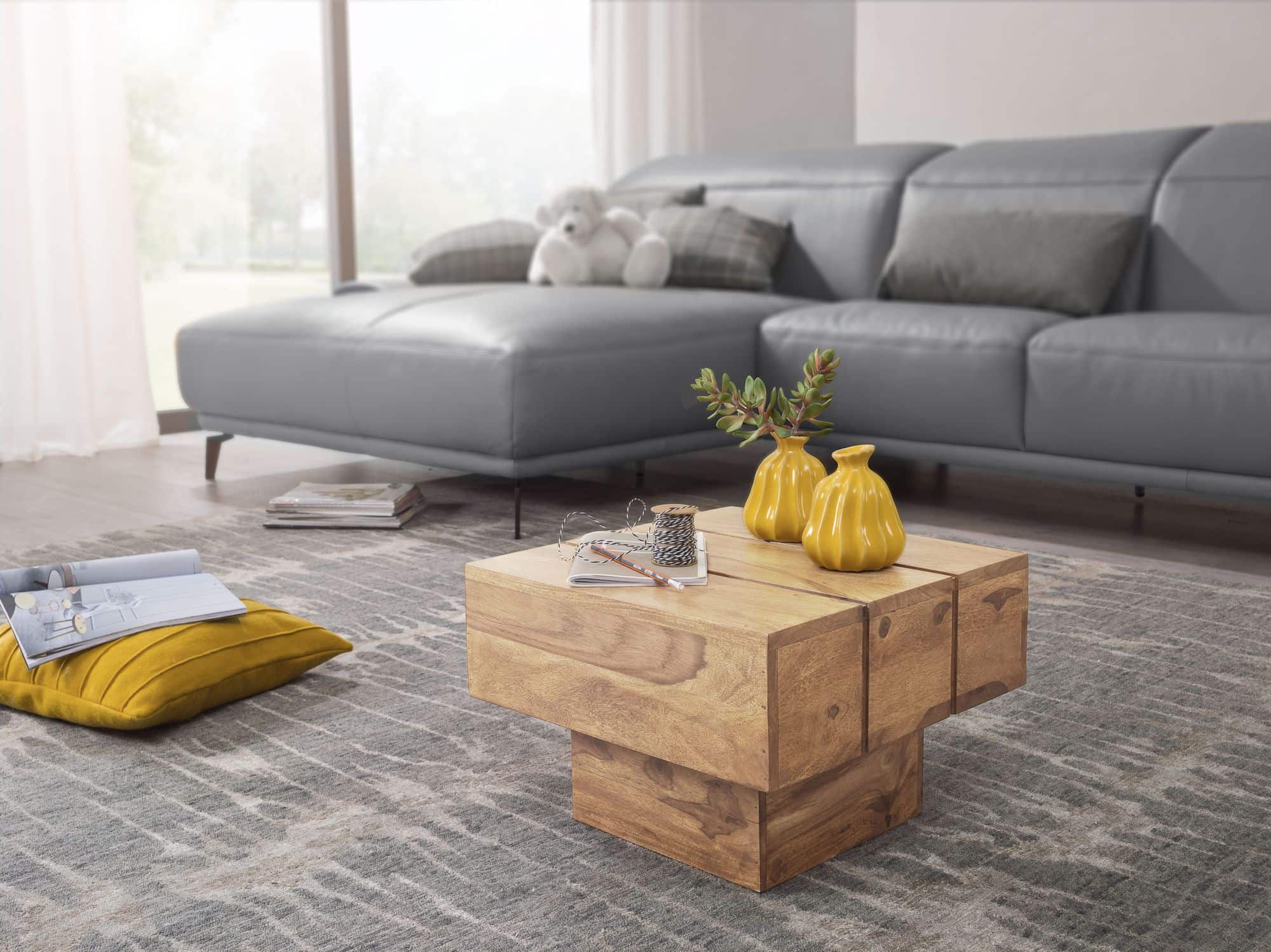 40326-WOHNLING-Beistelltisch-SIRA-Massivholz-Akaz_1 Wohnling Beistelltisch Lucca Cube 44 cm – massiv Akazie