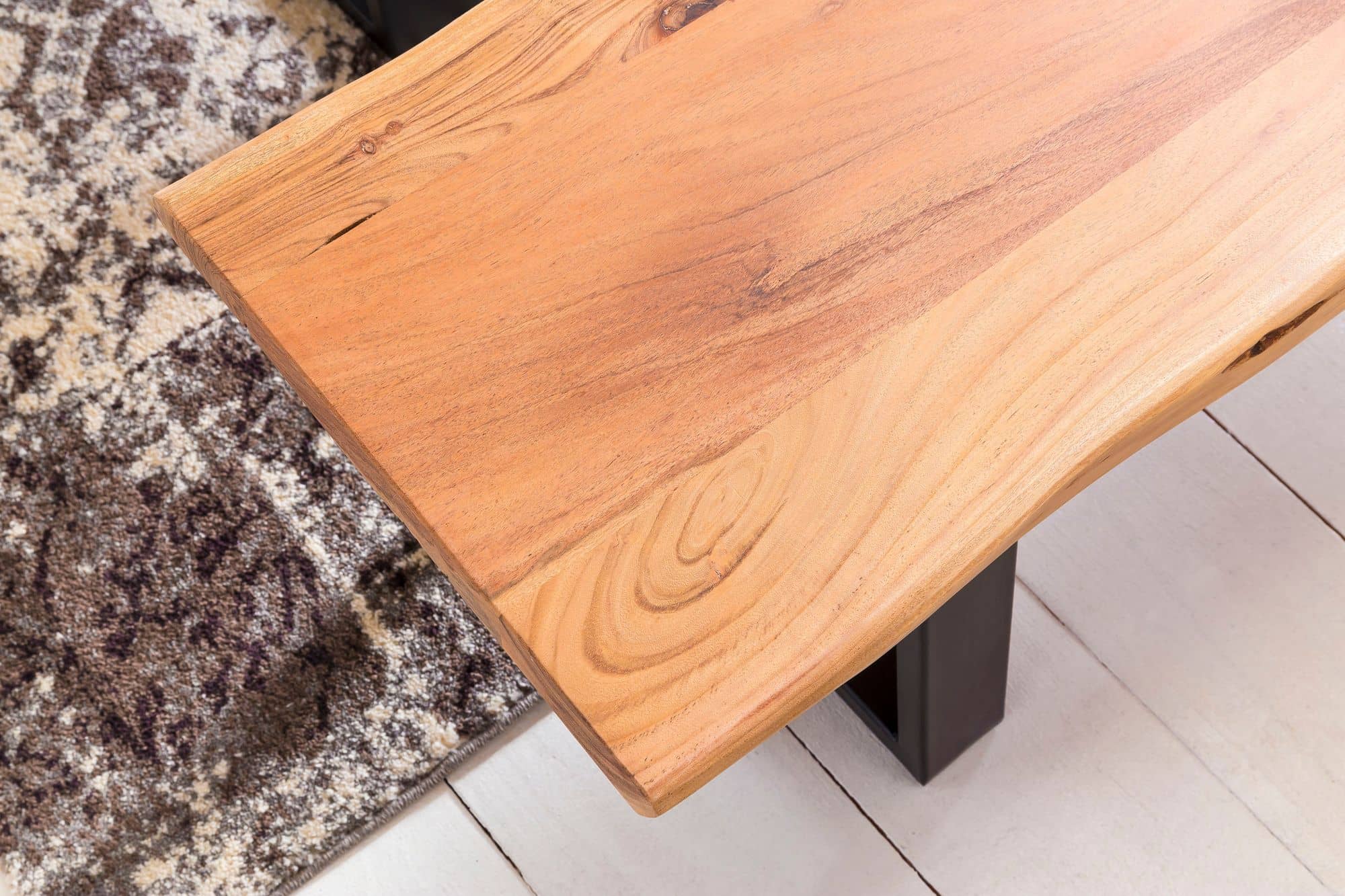 40884-WOHNLING-Esszimmerbank-GAYA-Baumstamm-Massi_2 Esszimmer-Bank GAYA Baumstamm Massivholz Akazie 180 x 45 x 40 cm