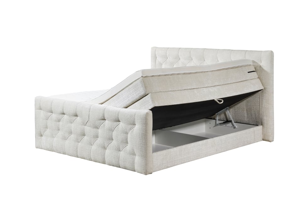 Boxspringbett Nevada von ED Exciting Design mit Bettkasten | Härtegrad H2, Stoff Cremona-Mikrofaser Boxspringbett Nevada von ED Exciting Design mit Bettkasten | Härtegrad H2, Stoff Cremona-Mikrofaser