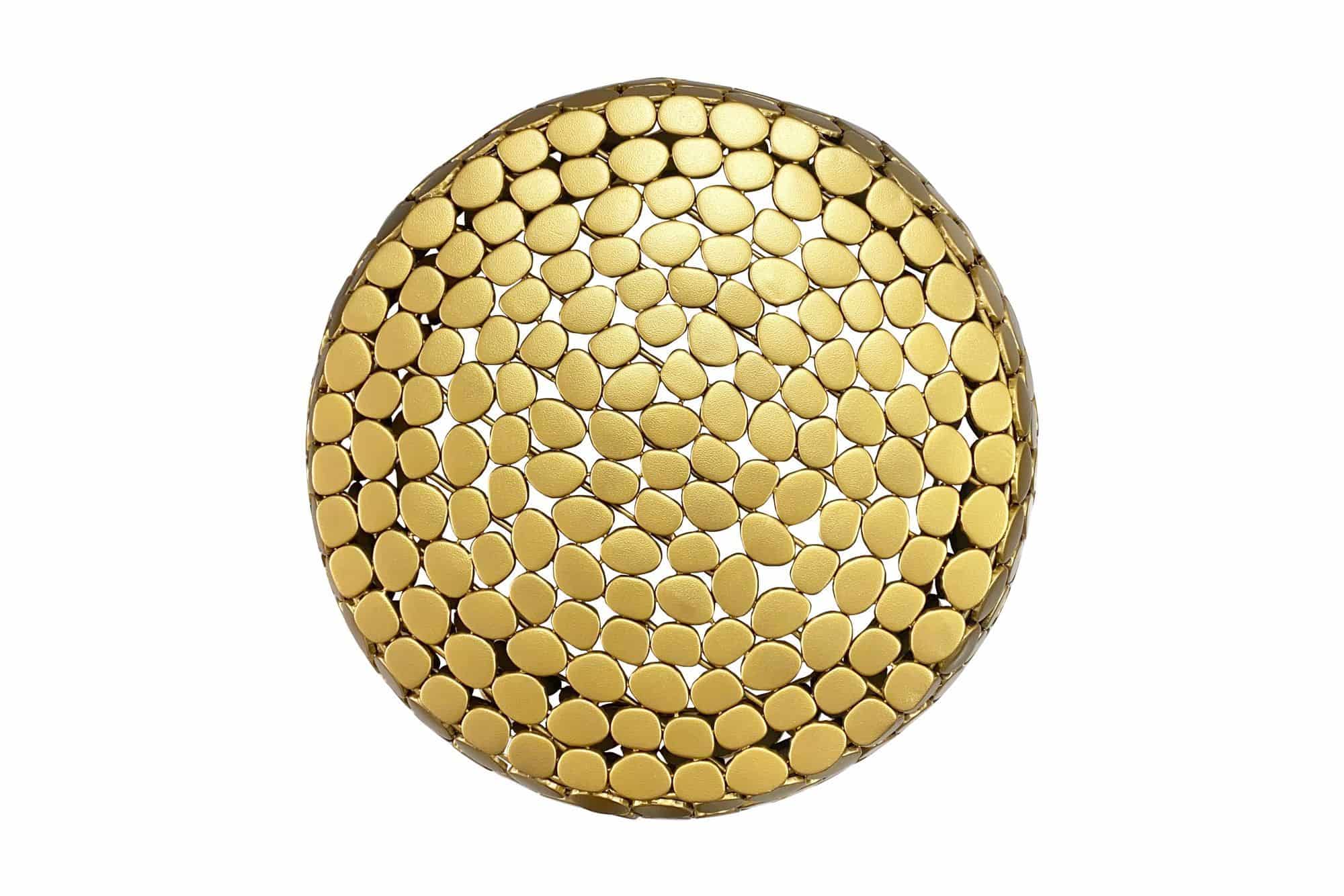 Couchtisch Aluminium gold rund 66x32 cm - Design Sofatisch Wohnzimmer - Moderner Wohnzimmertisch Metall - Runder Loungetisch - Alu Beistelltisch Handmade Couchtisch Aluminium gold rund 66x32 cm - Design Sofatisch Wohnzimmer - Moderner Wohnzimmertisch Metall - Runder Loungetisch - Alu Beistelltisch Handmade