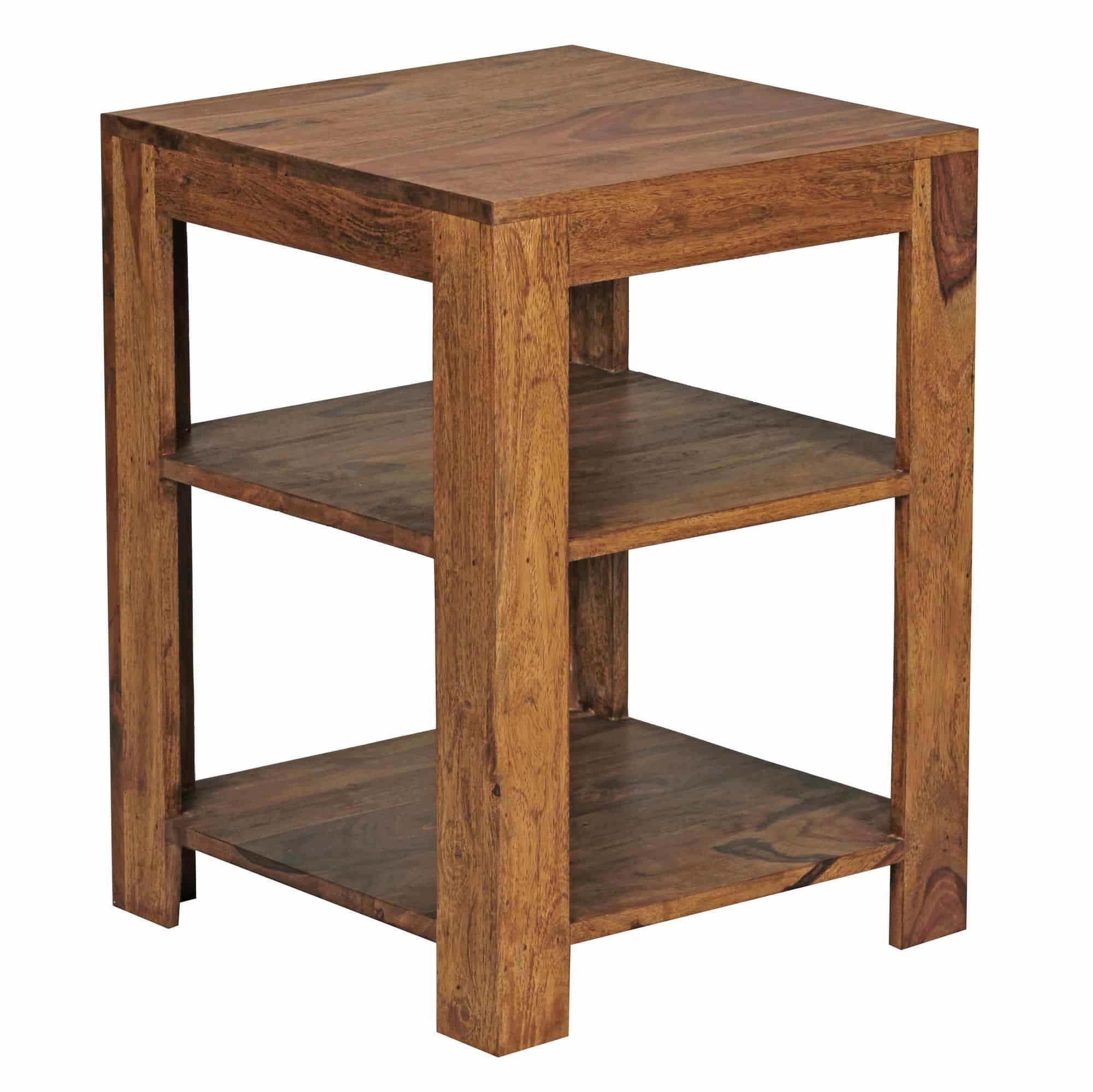 36268-WOHNLING-Standregal-MUMBAI-Massiv-Holz-Sheesham-60-cm-Wohnzimmer-Regal-mit-2-Ablagefaecher-Design-Landhaus-Stil-Beistelltisch-Wohnzimmermoebel-Massivholzmoebel-orientalisch-n Standregal MUMBAI Massiv-Holz Sheesham 60 cm Wohnzimmer-Regal mit 2 Ablagefächer Design Landhaus-Stil Beistelltisch