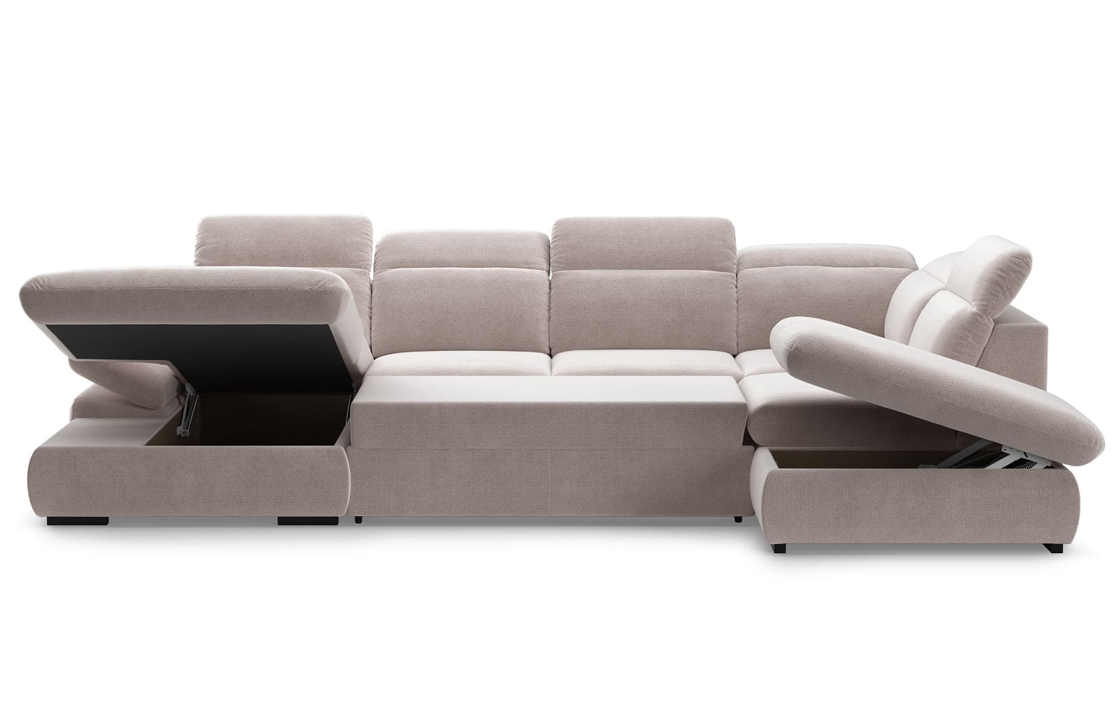 Lorena Wohnlandschaft mit Schlaffunktion und Bettkasten - Cotta Lorena Wohnlandschaft mit Schlaffunktion und Bettkasten - Cotta