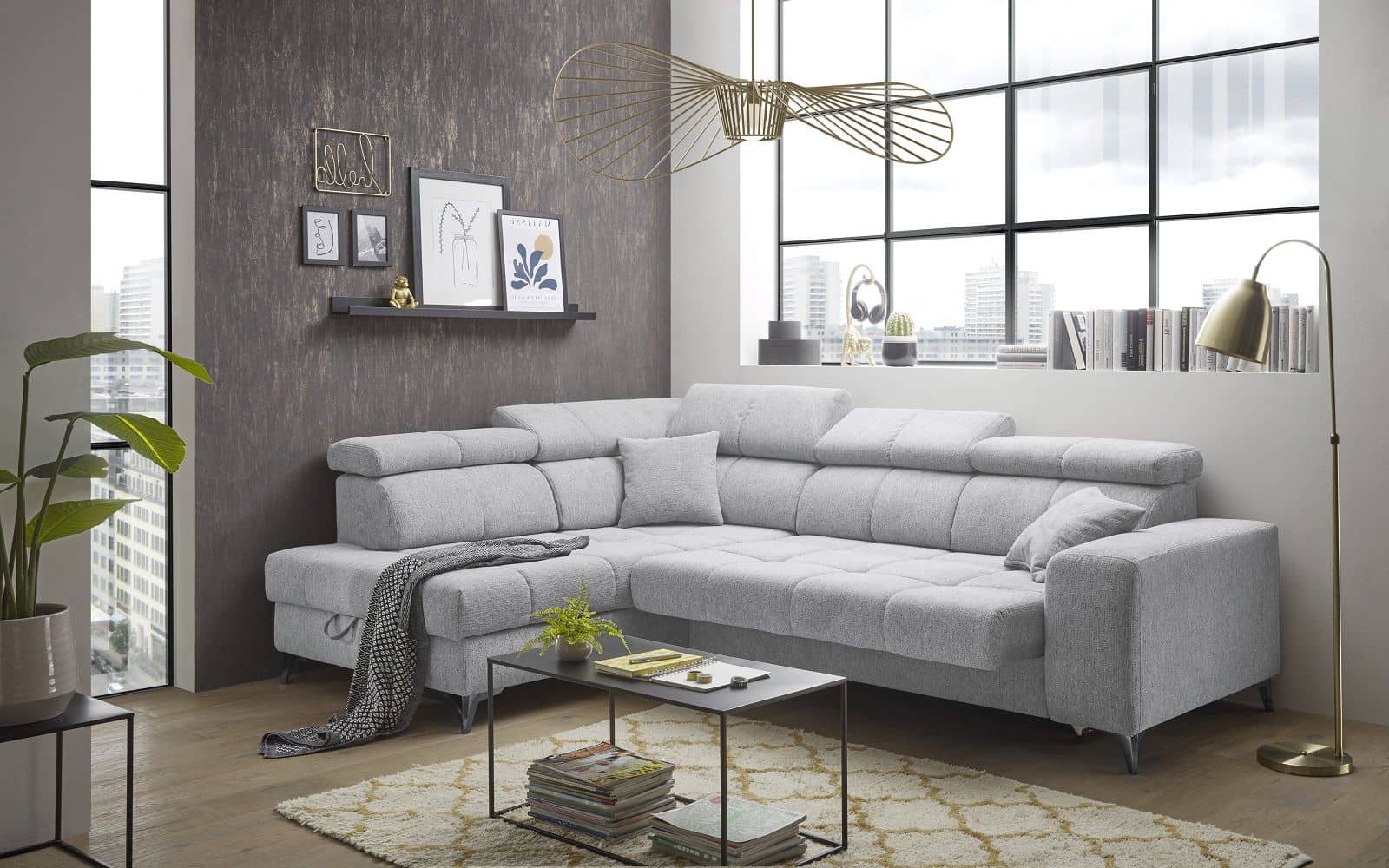 Ecksofa mit elektronischer Wallaway-Funktion - Sydney Ecksofa mit elektronischer Wallaway-Funktion - Sydney