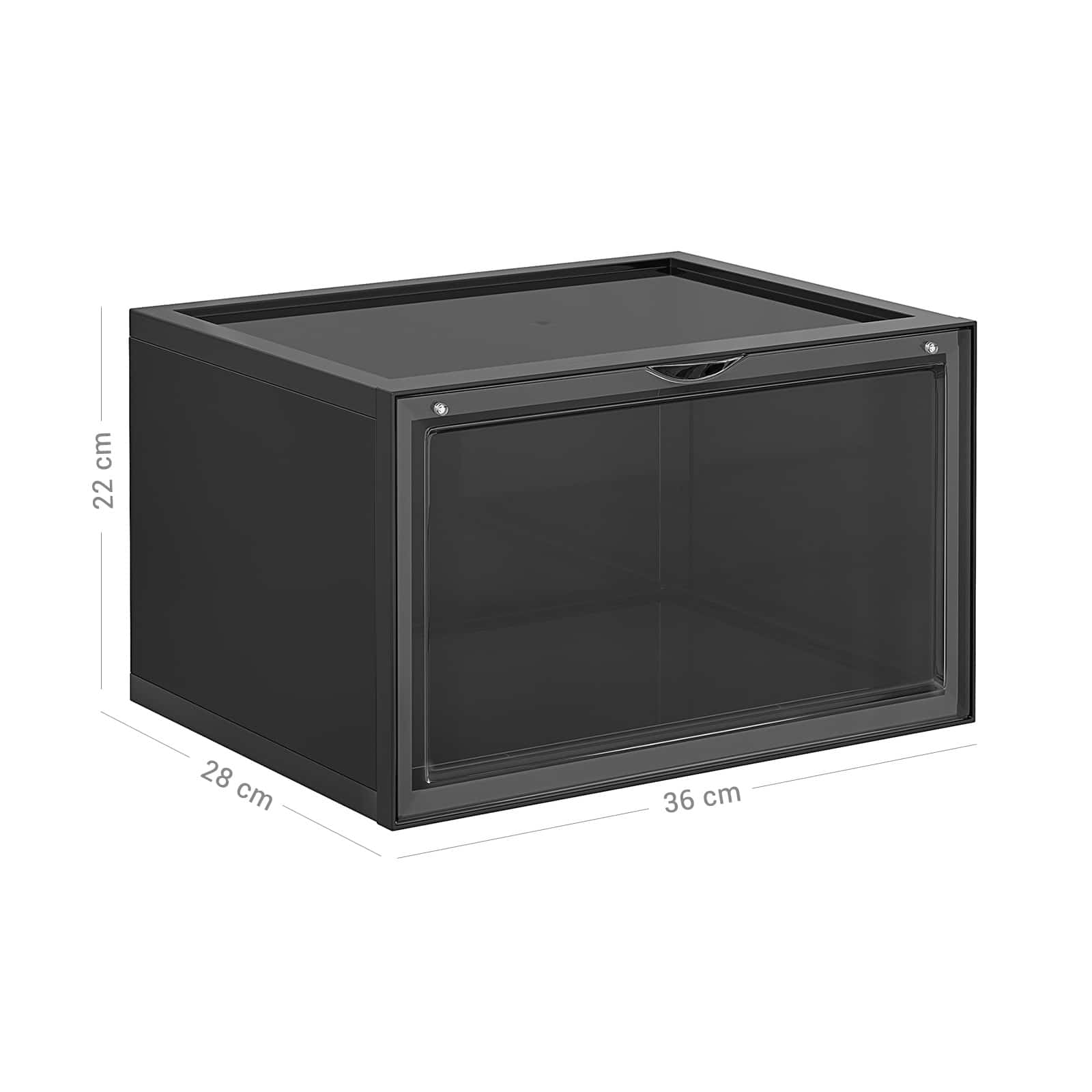Schuhboxen 6er Set Schwarz-LSP06CB Schuhboxen 6er Set Schwarz-LSP06CB