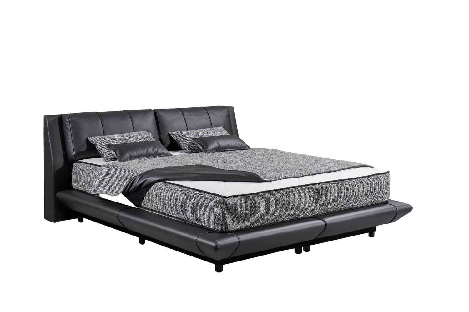 ED Exciting Design Boxbett Midnight 180x200 Schwarz | Nube Kunstleder ED Exciting Design Boxbett Midnight 180x200 Schwarz | Nube Kunstleder