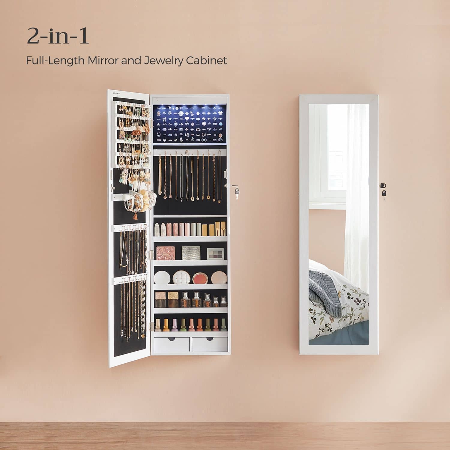 Eleganter Schmuckschrank hängend-B34JBC93W Eleganter Schmuckschrank hängend-B34JBC93W