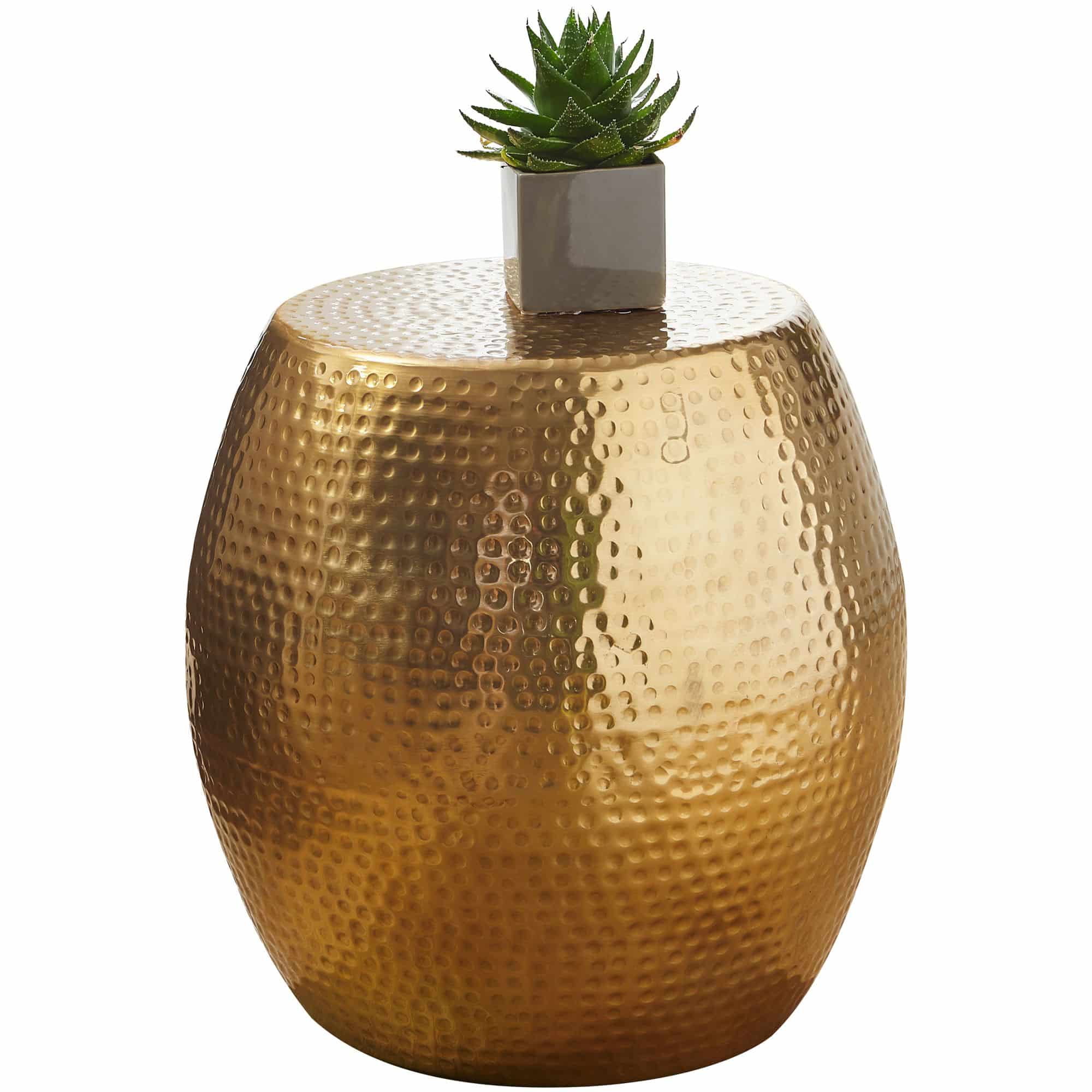 Beistelltisch 42 x 42 x 42 cm Aluminium Gold Dekotisch Orientalisch Rund Beistelltisch 42 x 42 x 42 cm Aluminium Gold Dekotisch Orientalisch Rund