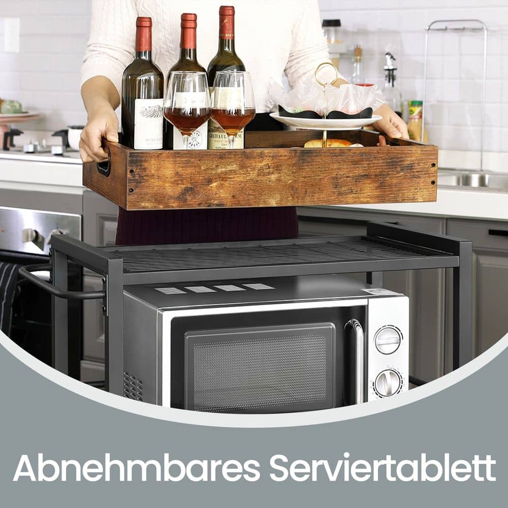 Küchenwagen mit Tablett Vintagebraun Küchenwagen mit Tablett Vintagebraun