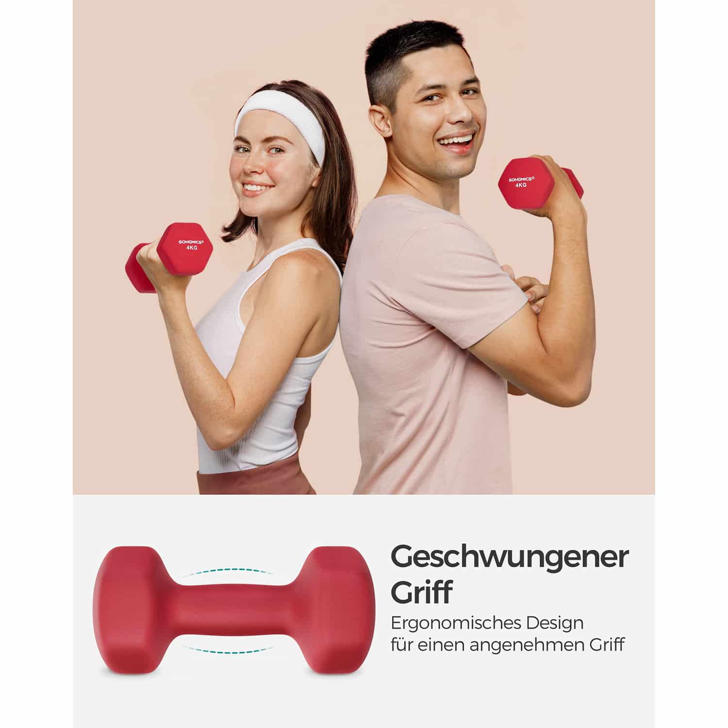 Kurzhanteln 2er-Set magentarot-B34SYL908R01 Kurzhanteln 2er-Set magentarot-B34SYL908R01