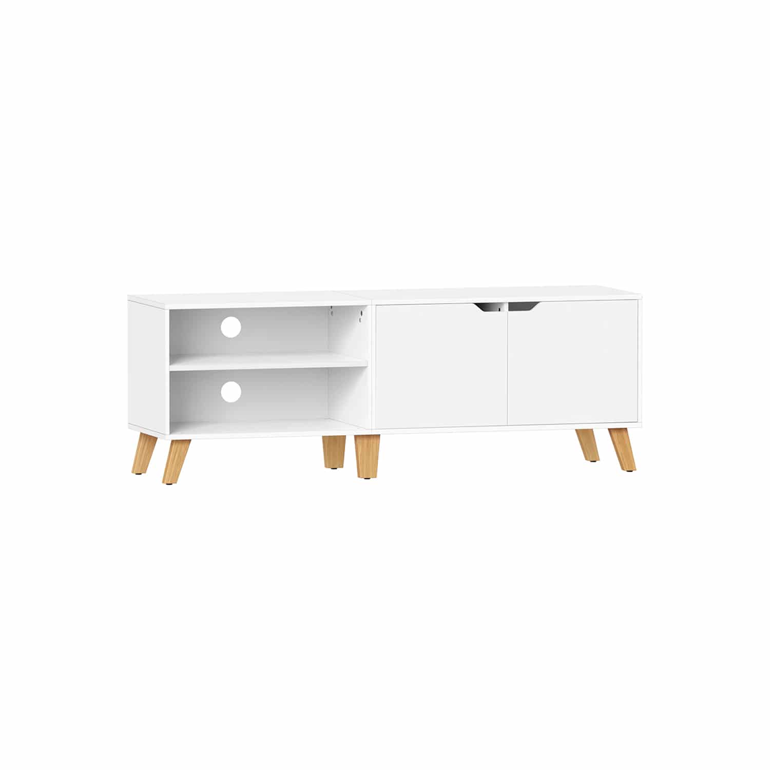 TV-Schrank mit 2 Türen 40 x 140 x 50 cm weiß-LTV027T46 TV-Schrank mit 2 Türen 40 x 140 x 50 cm weiß-LTV027T46