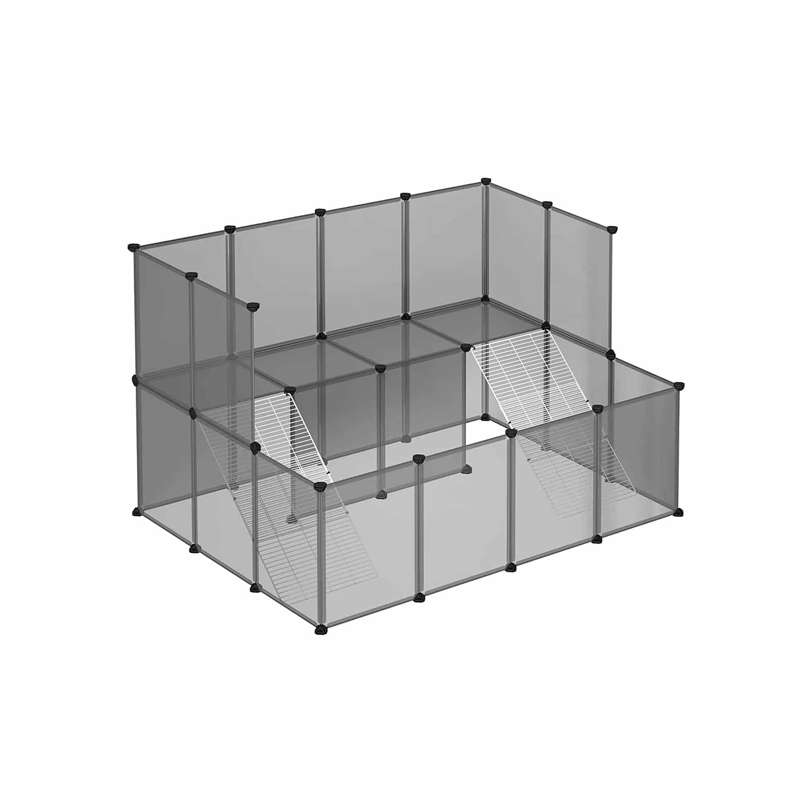 Haustierkäfig aus Kunststoff Grau-LPC004G01 Haustierkäfig aus Kunststoff Grau-LPC004G01