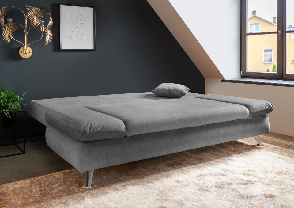 Benformato_Dale_2FAFBK_9412_F06-3 Moderne Wohnkultur: Benformato Sofa Dale in edlem Tessuto Silber