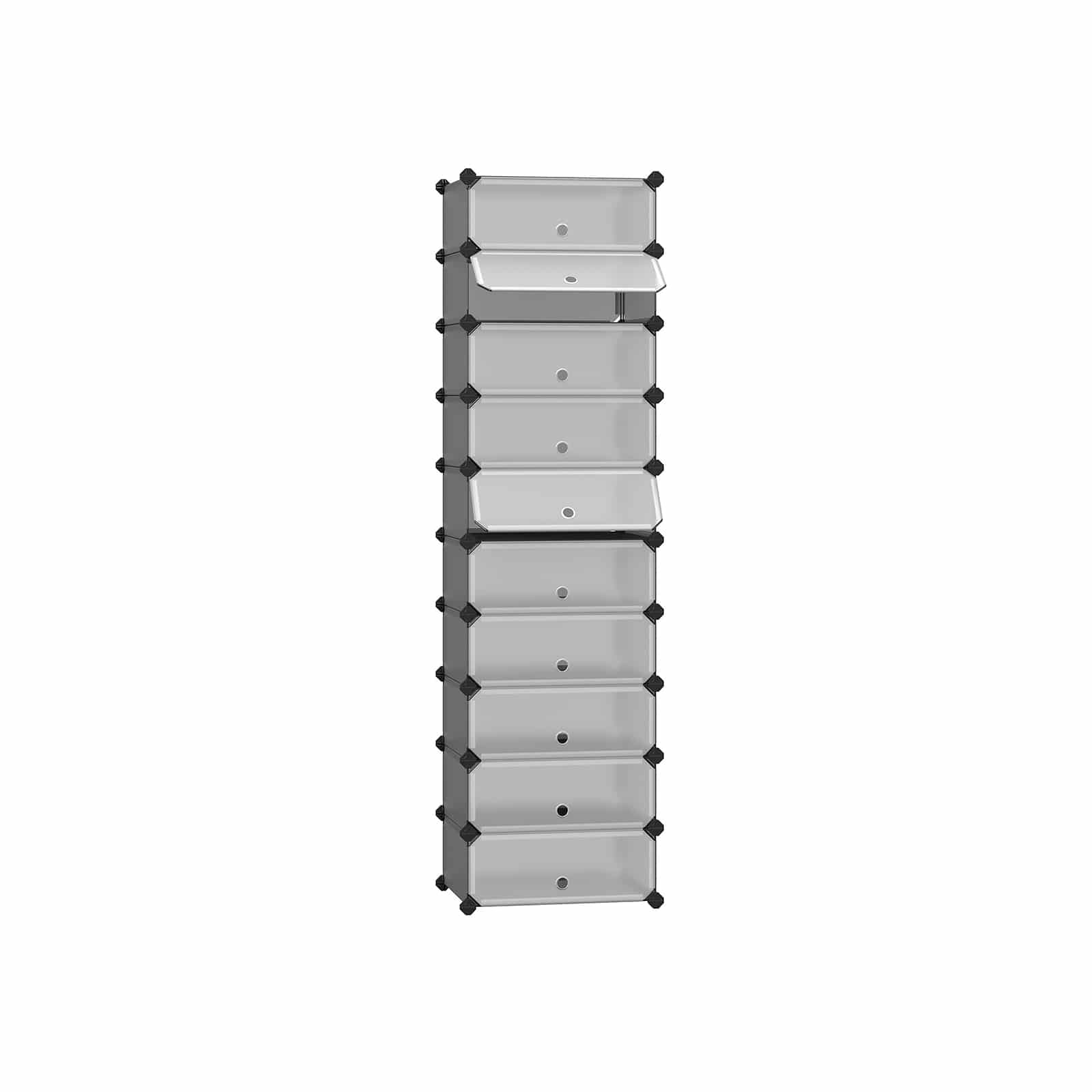 Schuhregal Kunststoff grau-LPC010G01 Schuhregal Kunststoff grau-LPC010G01