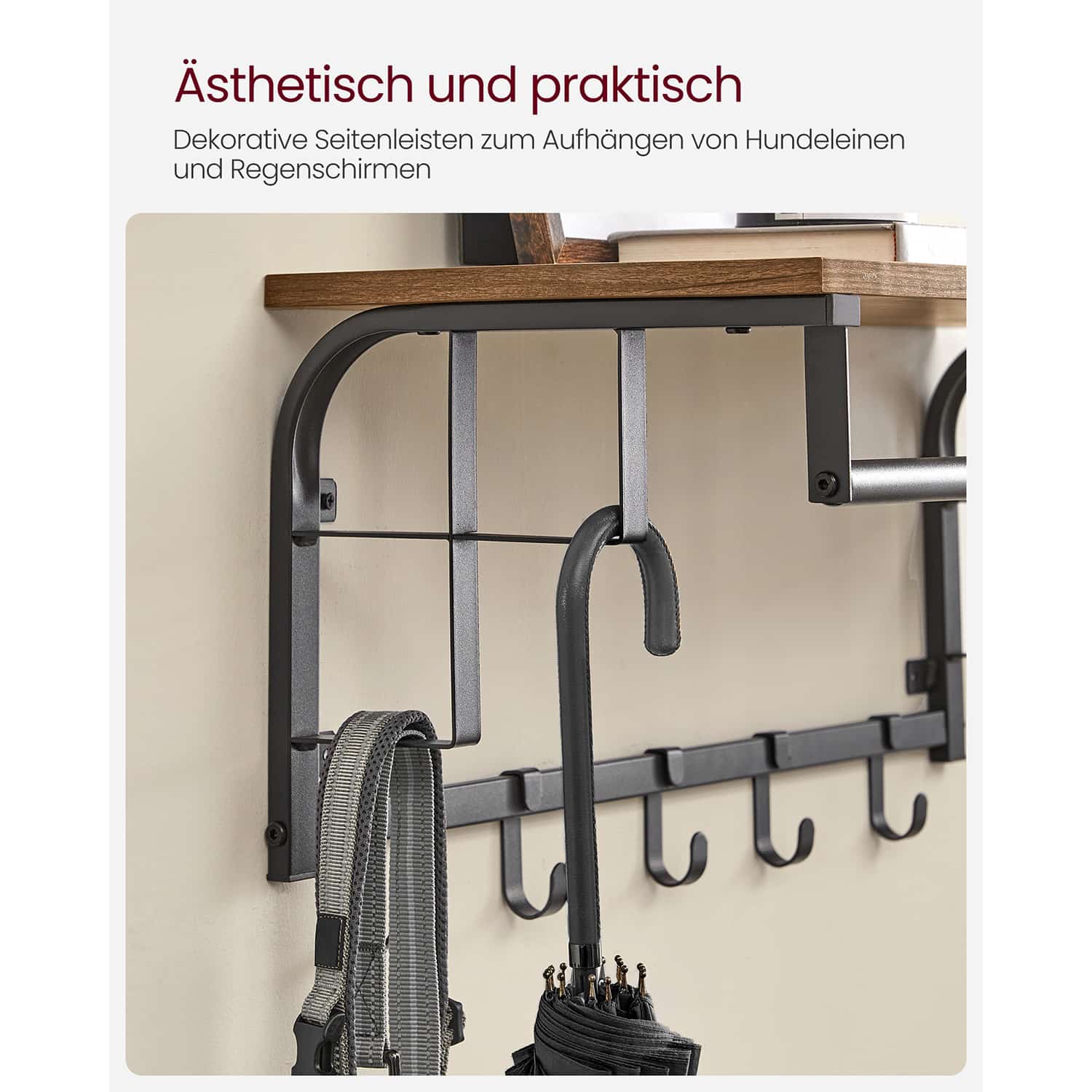 Industrie-Design Wandgarderobe-B34LCR12BX Industrie-Design Wandgarderobe-B34LCR12BX