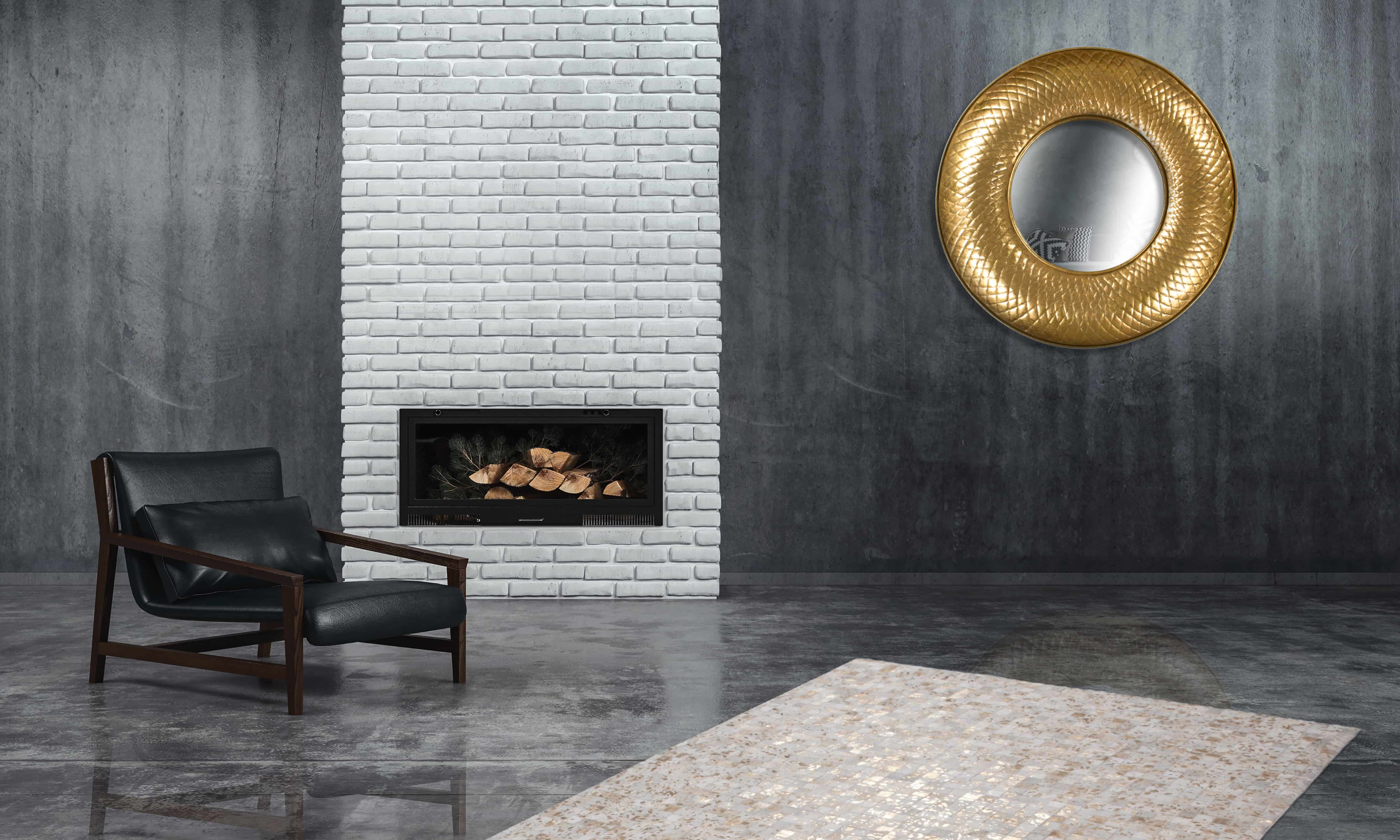 Metall Wandspiegel Cleo 290 Gold Metall Wandspiegel Cleo 290 Gold