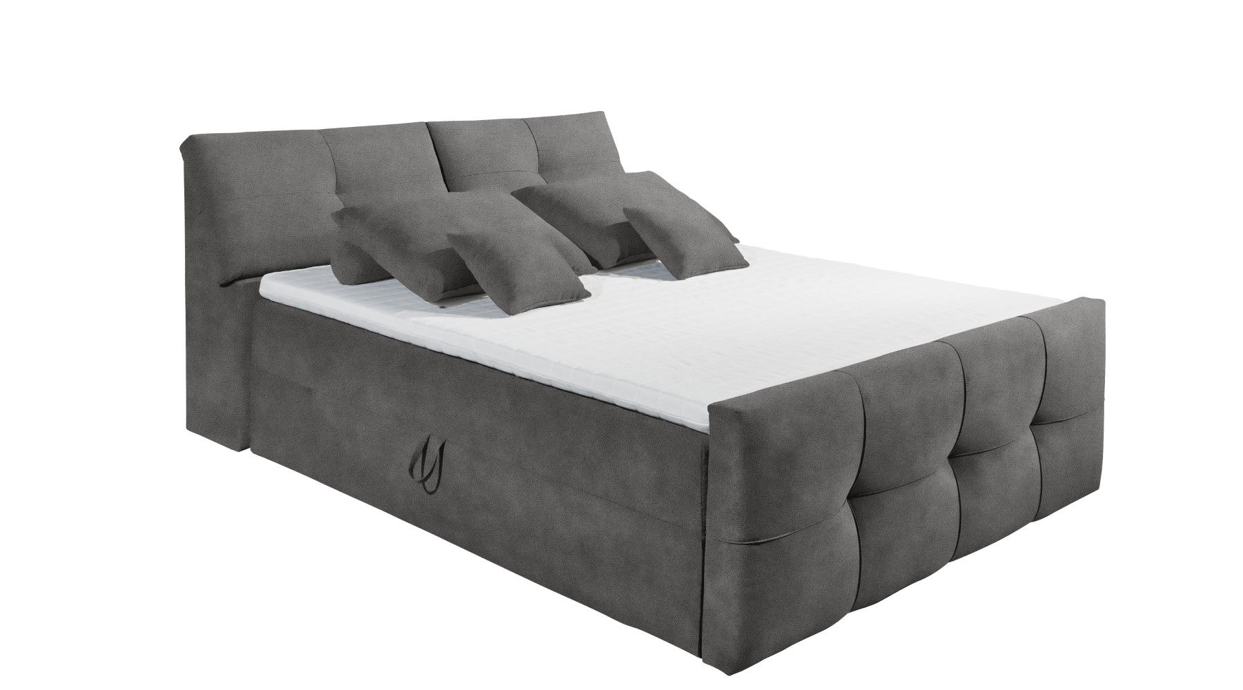 Boxspringbett Redmond Mikrofaser Azar mit Stauraum