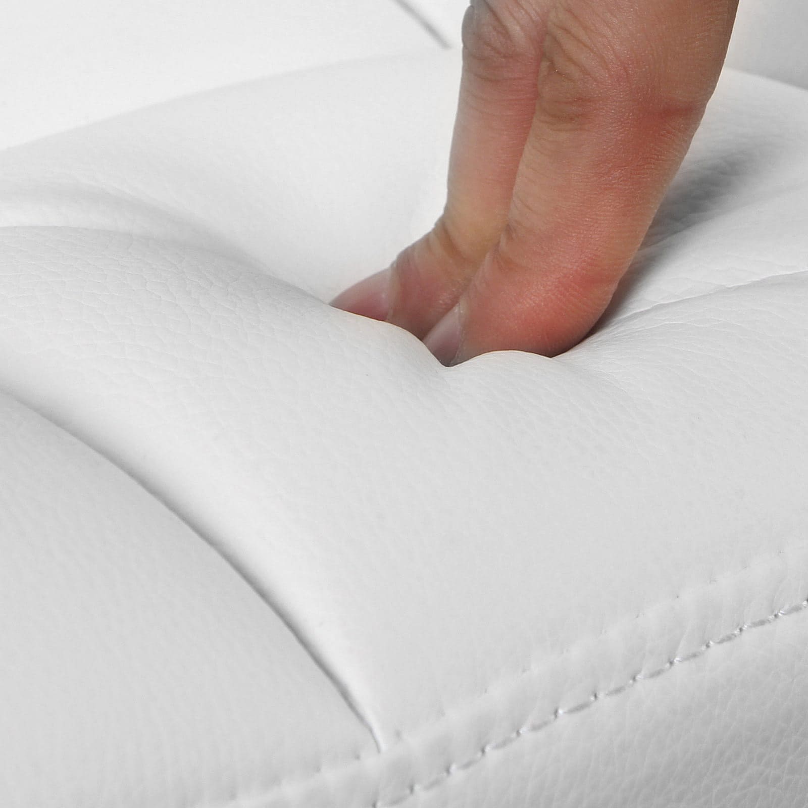 Barhocker 2er Set Kunstleder Weiß-LJB64W Barhocker 2er Set Kunstleder Weiß-LJB64W