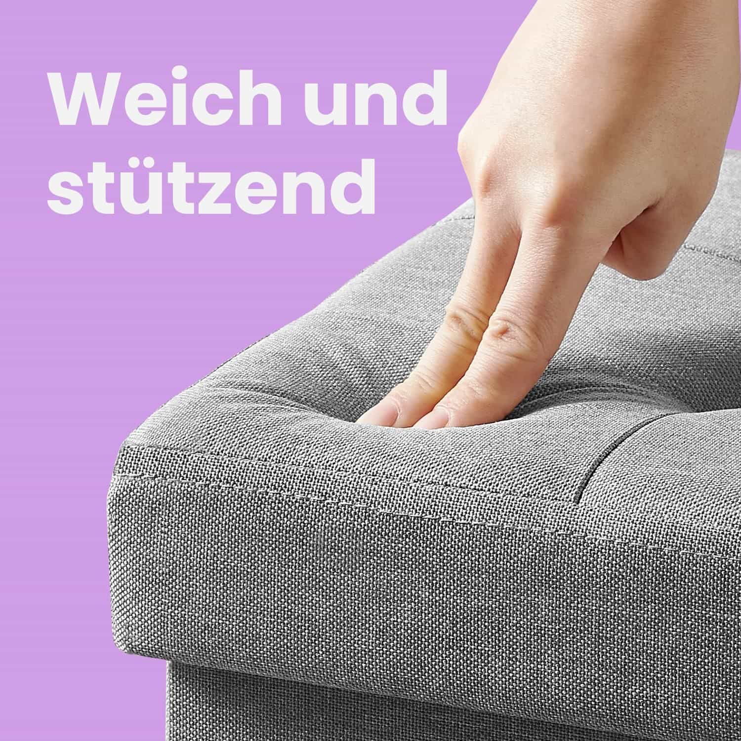 Sitzhocker, Sitzbank mit Stauraum, 31 x 41 cm Sitzhocker, Sitzbank mit Stauraum, 31 x 41 cm