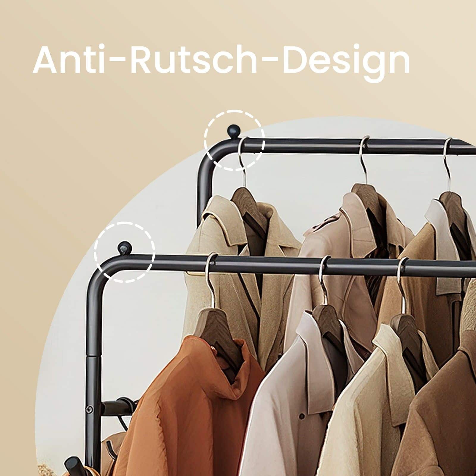 Kleiderständer, offener Kleiderschrank, Garderobenständer mit 7 Ablagen