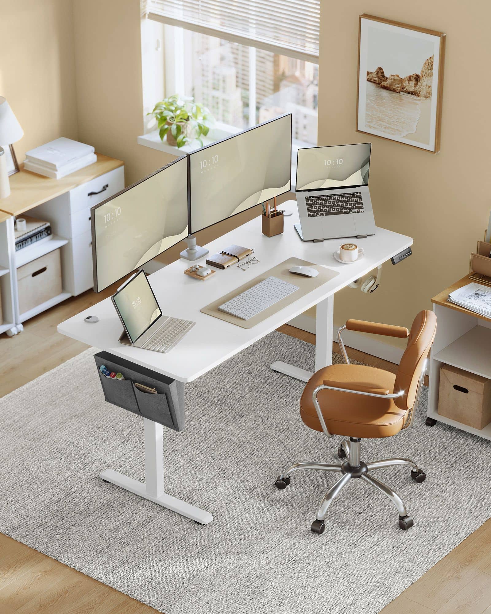 Höhenverstellbarer Schreibtisch elektrisch 70 x 160 x (72-120) cm Höhenverstellbarer Schreibtisch elektrisch 70 x 160 x (72-120) cm