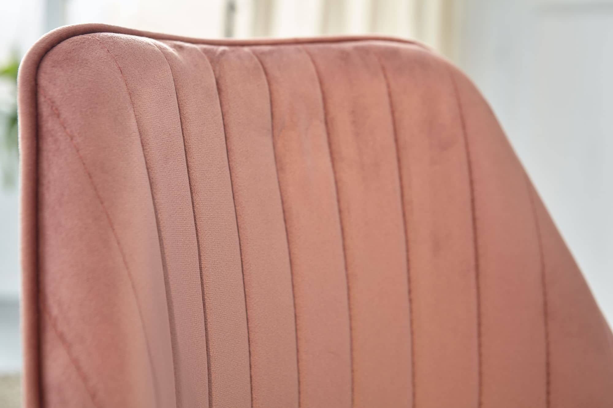 Schreibtischstuhl Rosa Samt Design Drehstuhl mit Lehne Schreibtischstuhl Rosa Samt Design Drehstuhl mit Lehne