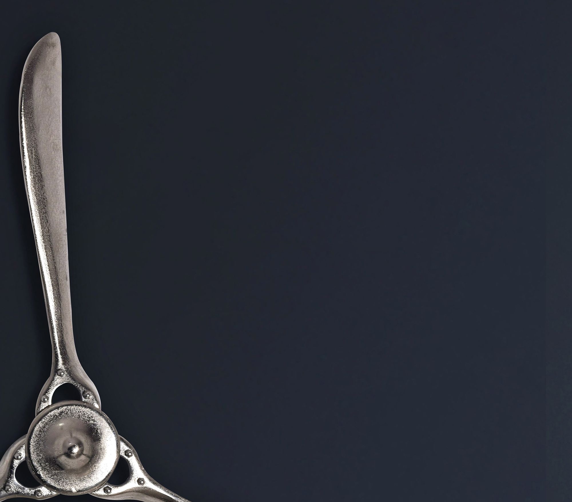 Deko Propeller 85x85 cm Silber Metall Flugzeug Wandpropeller Deko Propeller 85x85 cm Silber Metall Flugzeug Wandpropeller