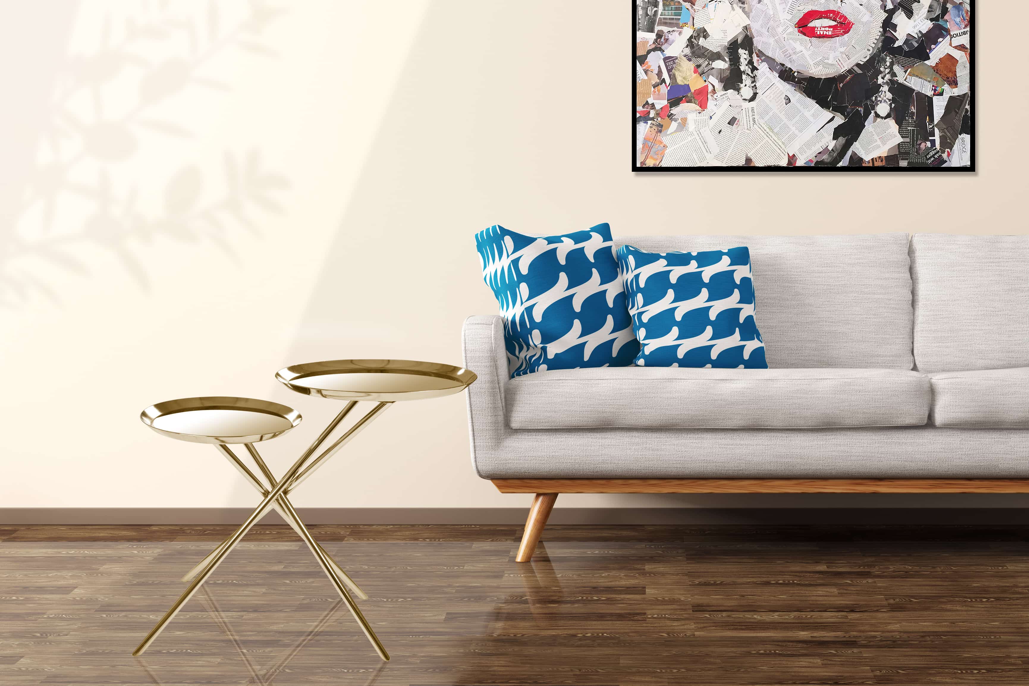 Beistelltisch Ella 110 Gold