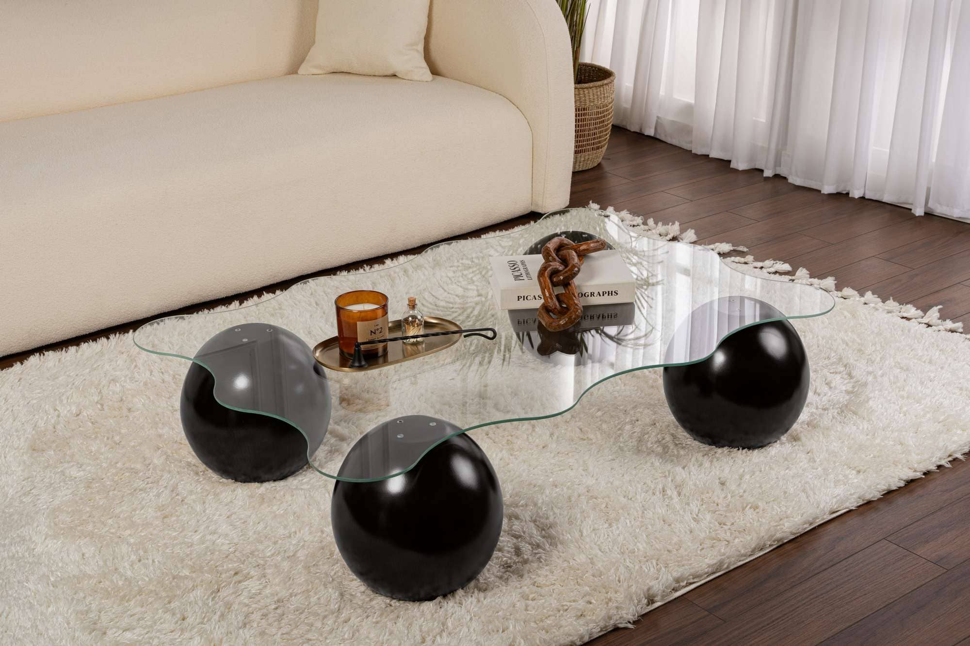 Noxa - schwarz, transparent - Couchtisch Noxa - schwarz, transparent - Couchtisch