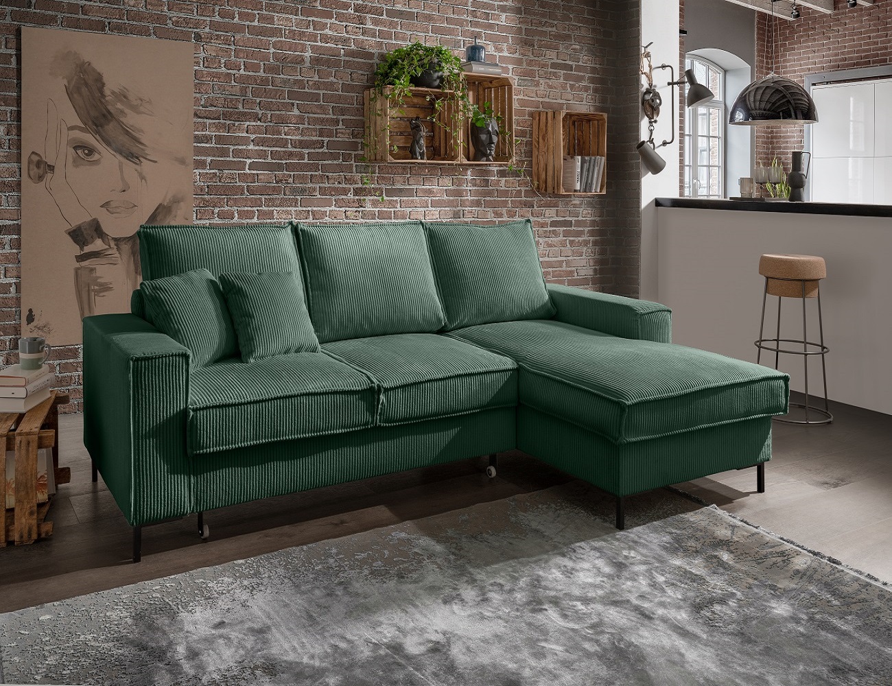 Ecksofa Rom – Die Wohlfühloase mit Schlaffunktion Ecksofa Rom – Die Wohlfühloase mit Schlaffunktion