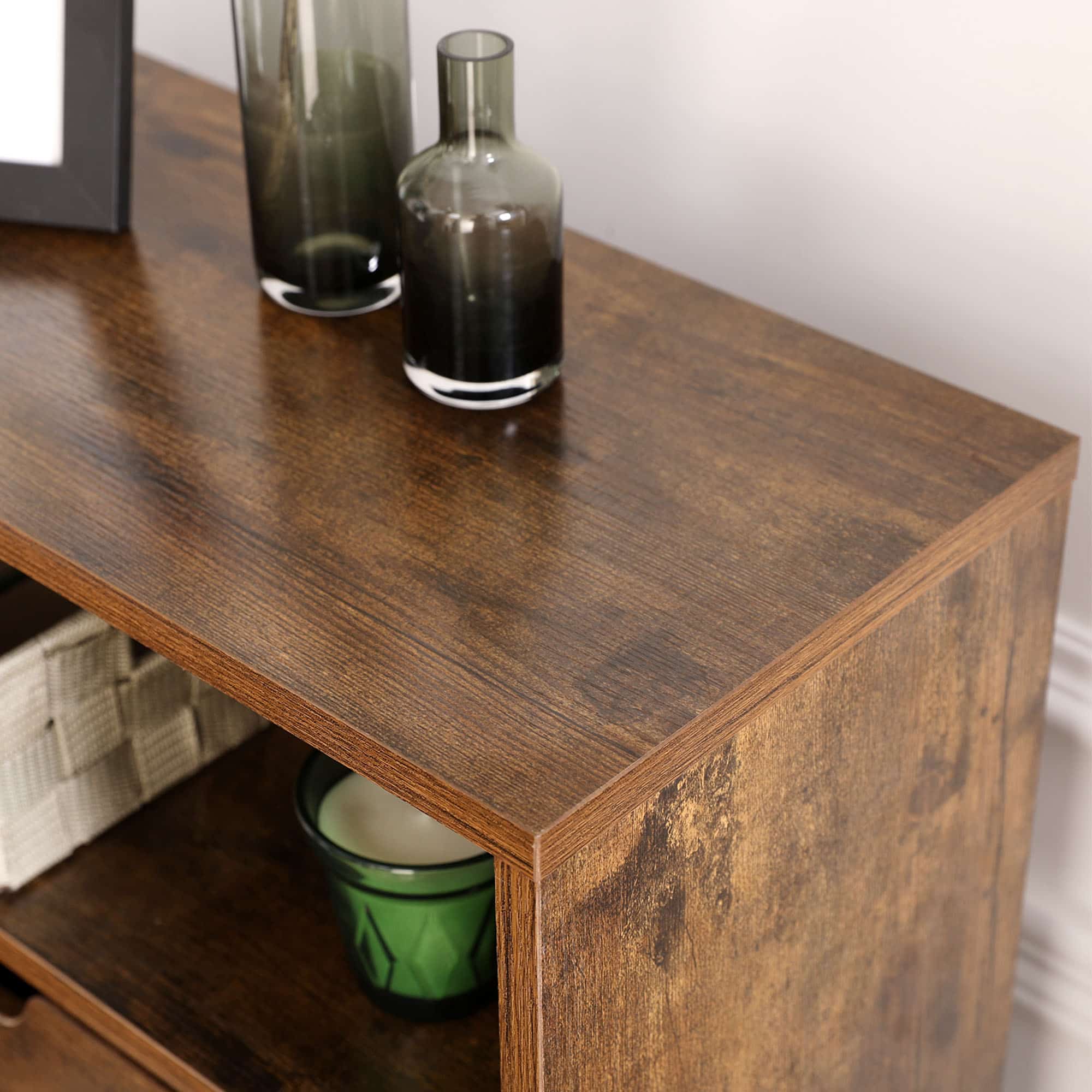 Schuhschrank mit 2 Klappen Vintagebraun-B34LBC040X01 Schuhschrank mit 2 Klappen Vintagebraun-B34LBC040X01