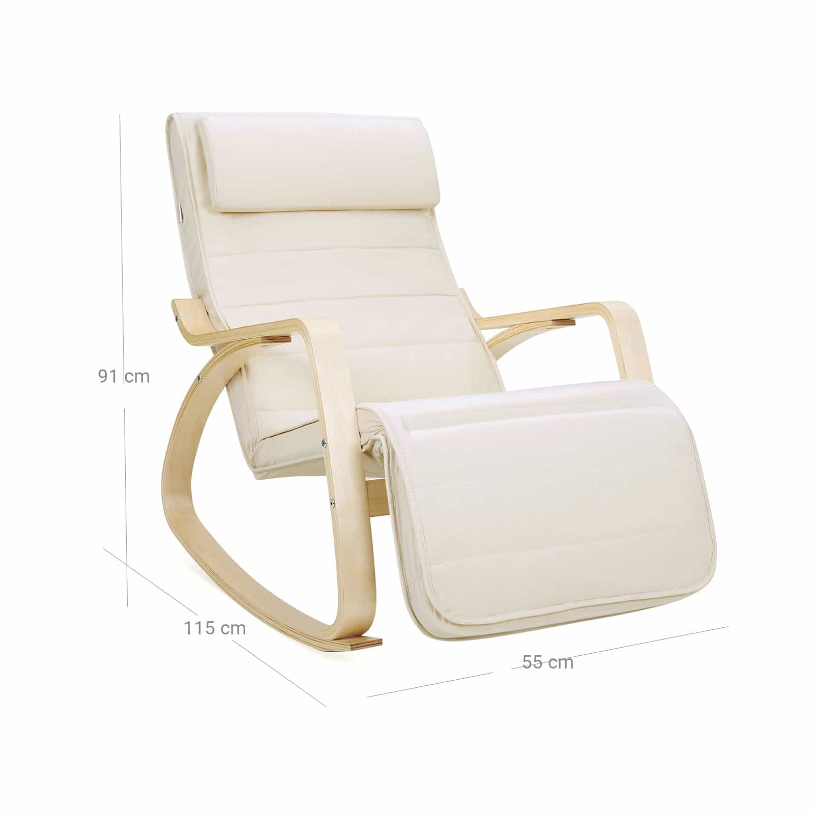 Schaukelstuhl Birkenholz Beige-B34LYY10M Schaukelstuhl Birkenholz Beige-B34LYY10M