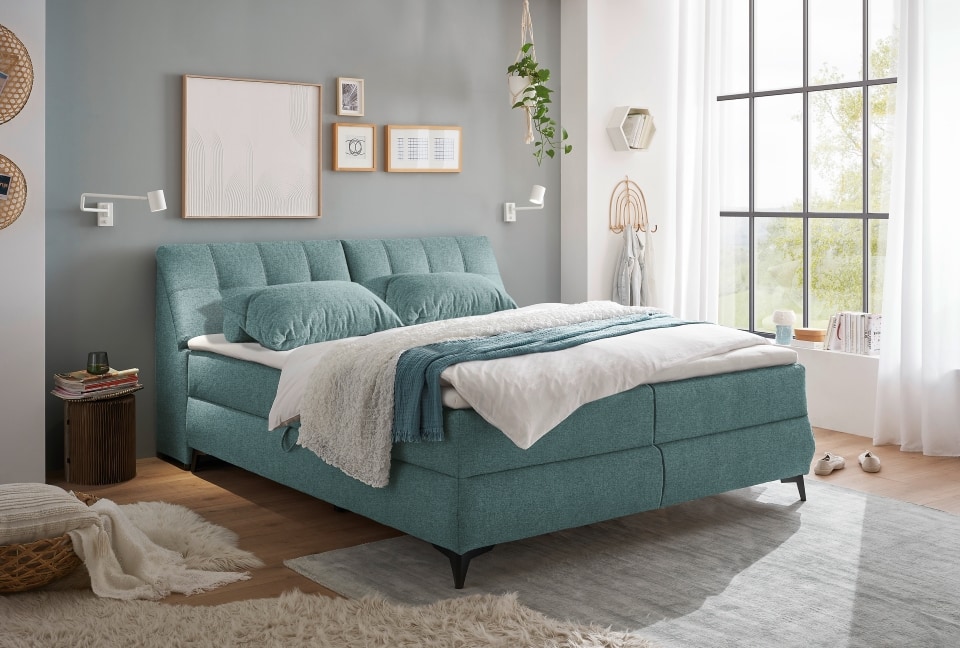 Atlantis-180_Lumos-82-mint_Milieu Frisches Design: Mintfarbenes Boxbett Atlantis - Myhomelando