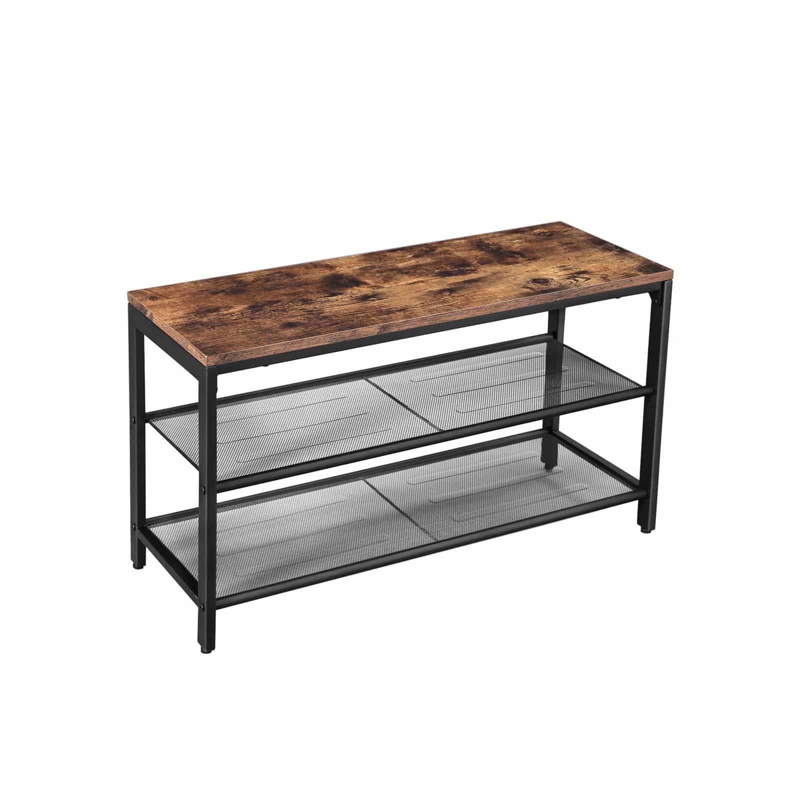 Mesh-Shelves-Shoe-Bench-LBS74X-2uKvgMJKtpQTeG Schuhbank mit 2 Gitterablagen Industriestil