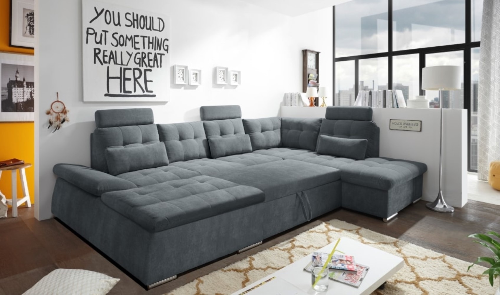 Nalo Wohnlandschaft mit Schlaffunktion – Ihre Entspannungsoase für Zuhause Nalo Wohnlandschaft mit Schlaffunktion – Ihre Entspannungsoase für Zuhause